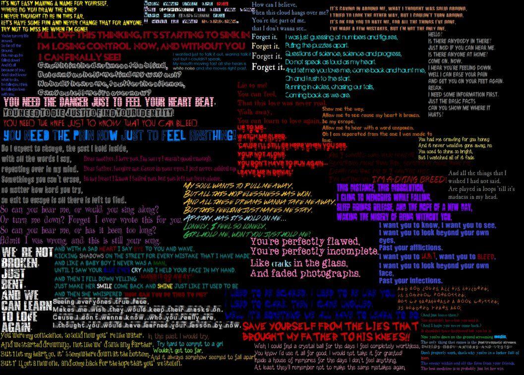 1057x756 Some of my favourite lyrics Desktop