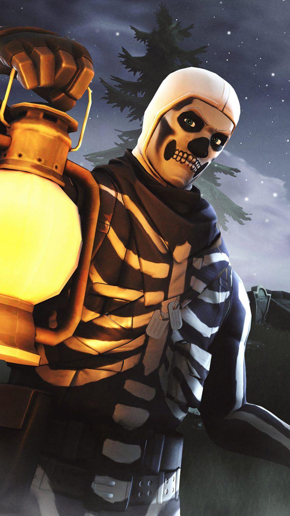950x1689 Skull Trooper Fortnite Season 6 4k Ultra HD Mobile Trooper Wallpaper iPhone