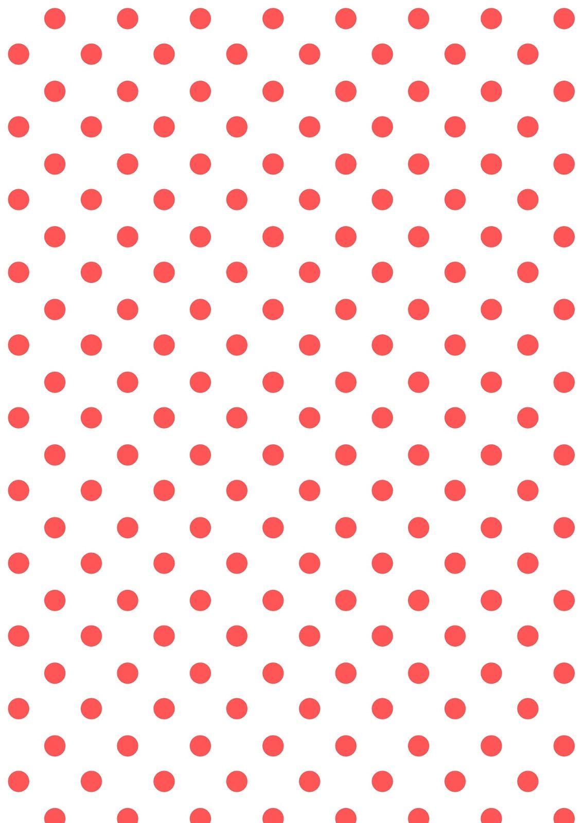 red and white polka dots template