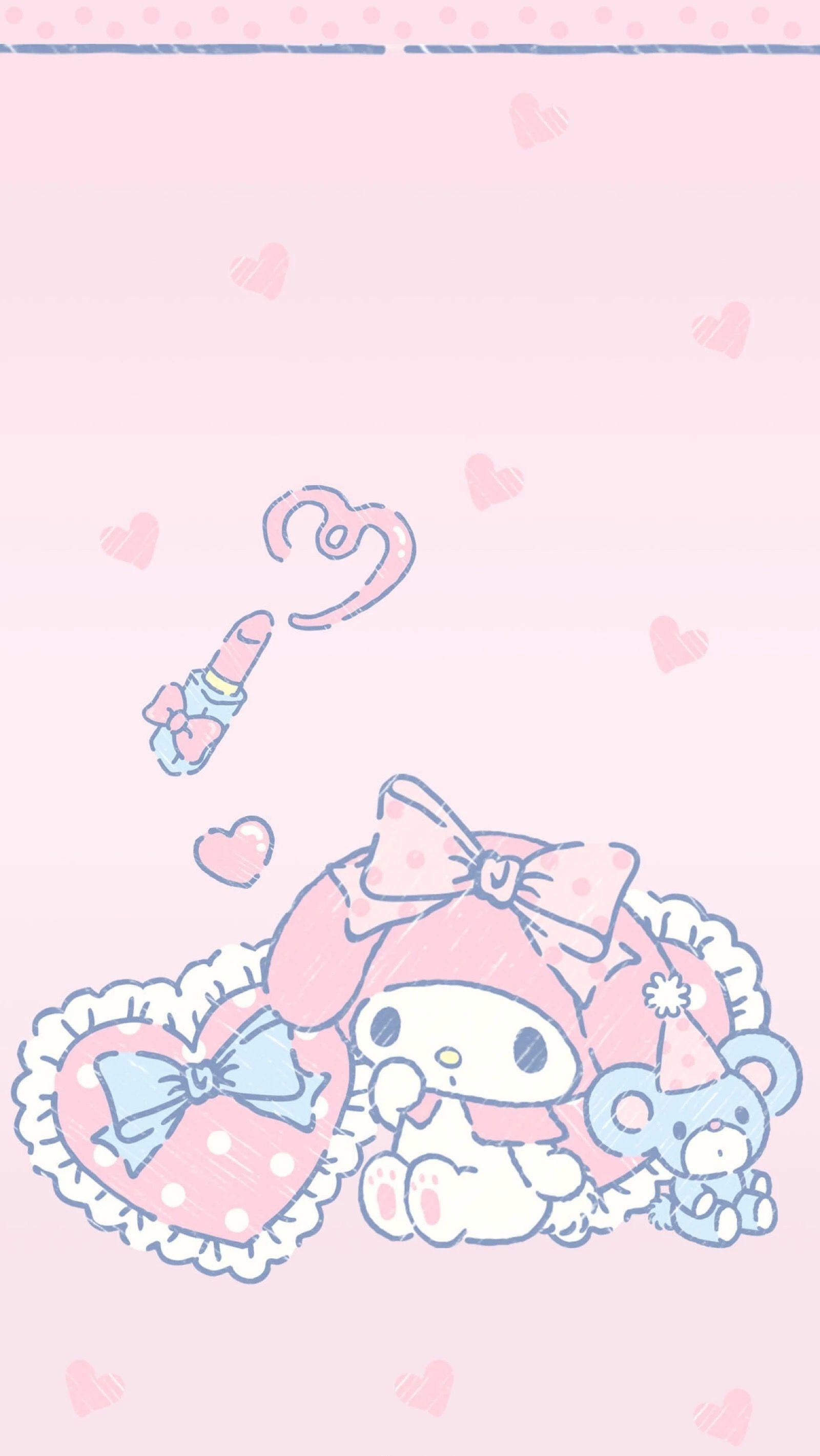 1600x2842 My Melody, Kawaii Cute, Hello Kitty, Sweet, Cute Wallpaper, HD Wallpaper