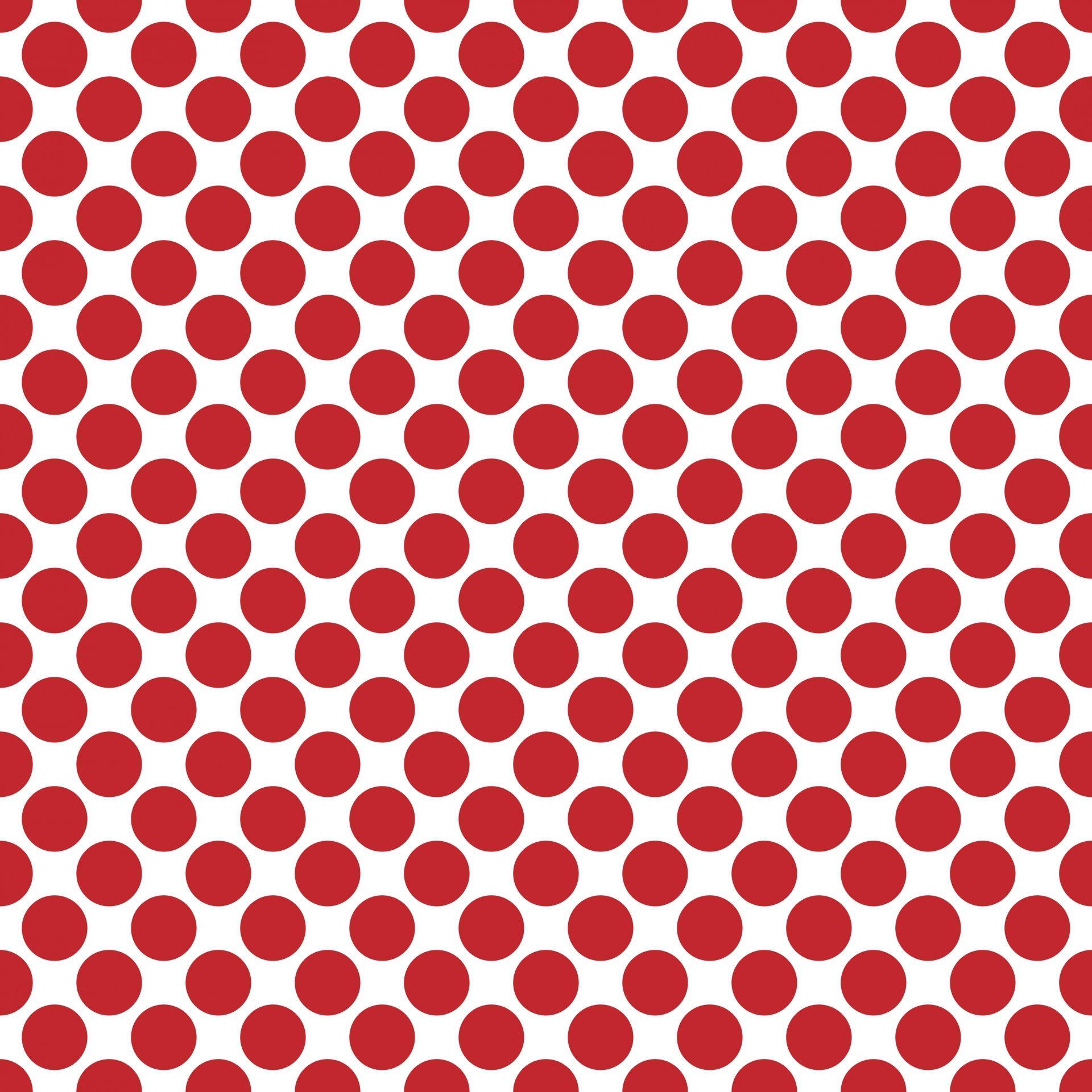 1920x1920 Download free photo of Polka dots, dots, spots, red, white