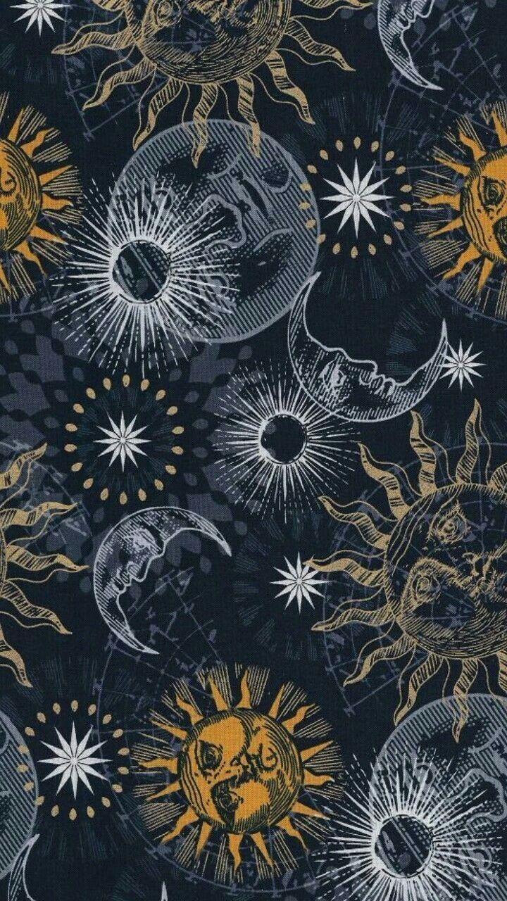 720x1280 Moon and Sun Wallpaper. Art, Artwork, Beautiful background