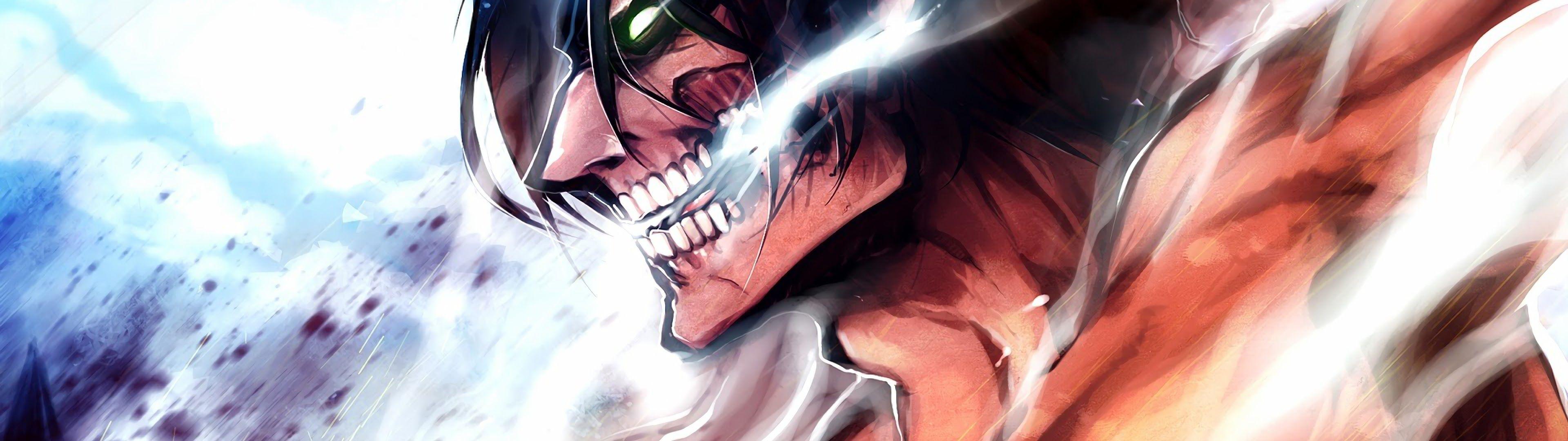 3840x1080 Attack Titan Attack on Titan 4K Wallpaper
