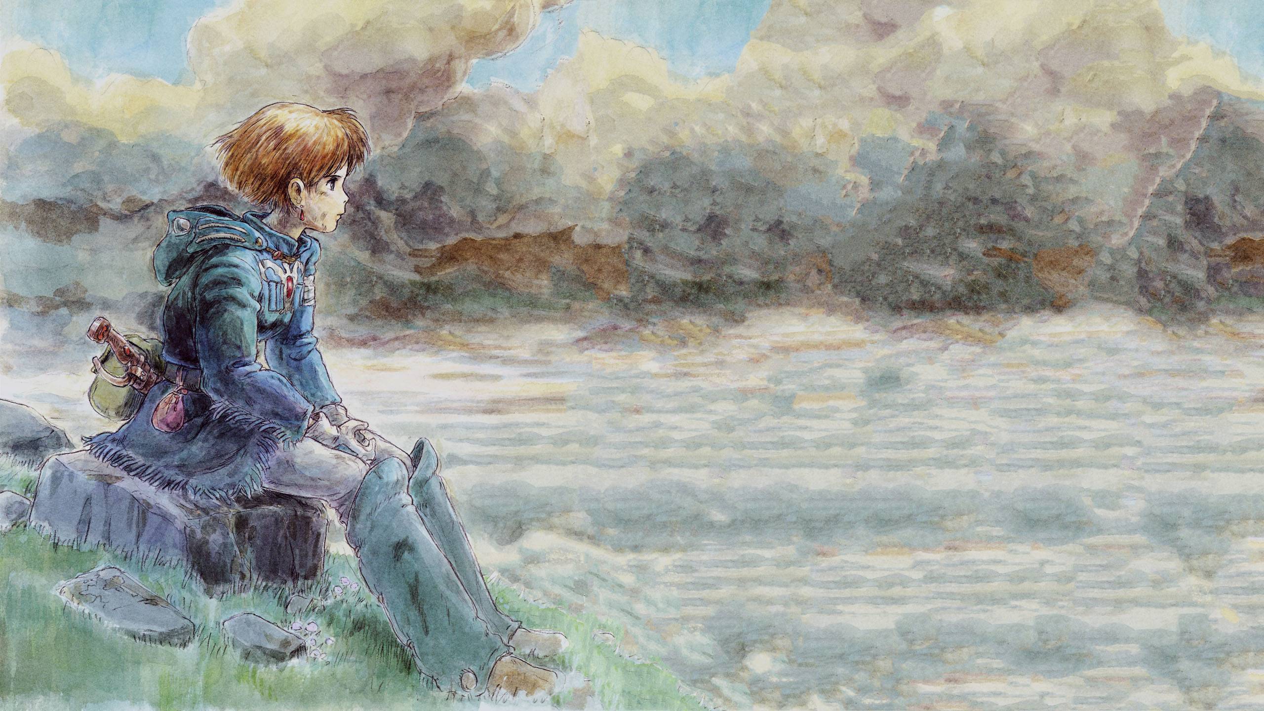2560x1440 My attempt at making a Nausicaä wallpaper out of a scanned portrait from the manga. [imgur] [2560x1440]