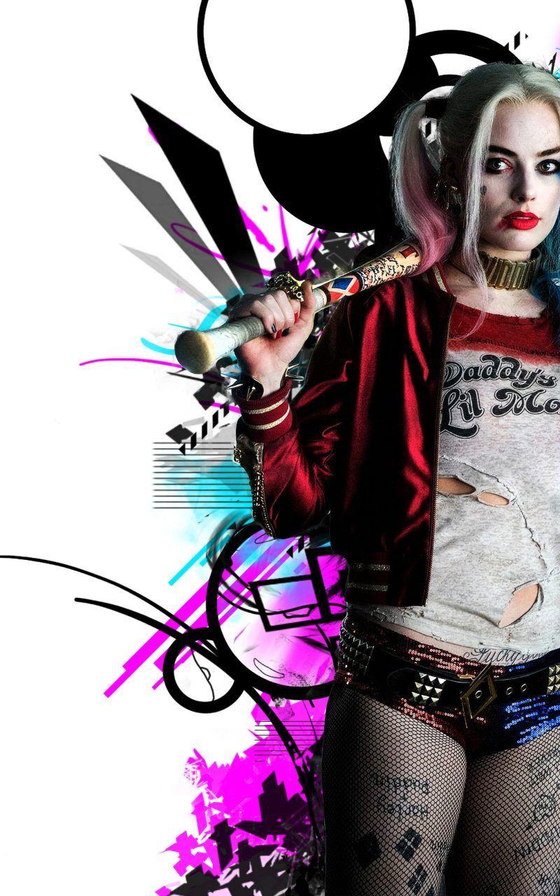 800x1280 iPhone Harley Quinn HD Wallpaper 4k