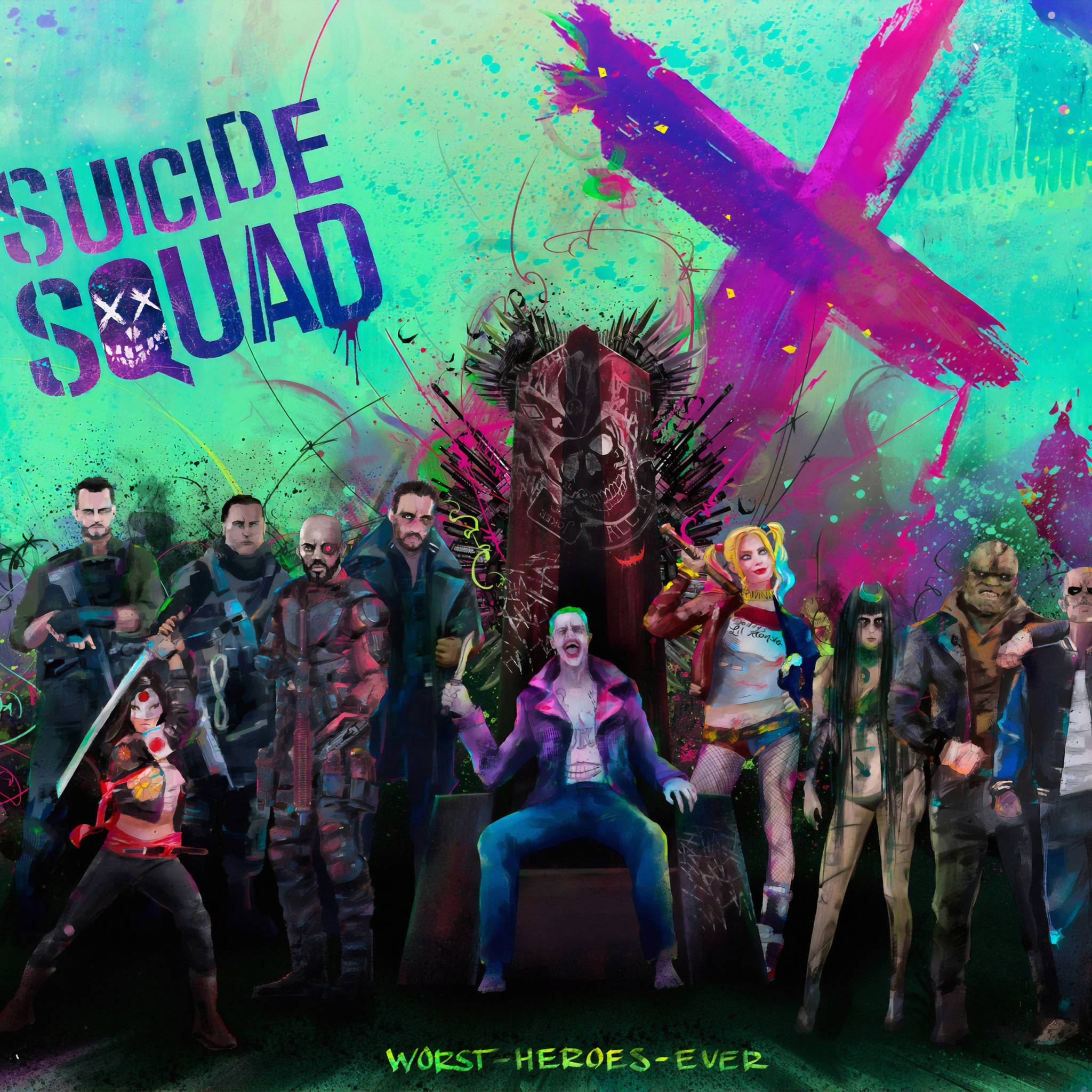 2048x2048 The Suicide Squad Art iPad Air Wallpaper, HD Artist 4K Wallpaper, Image, Photo and Background