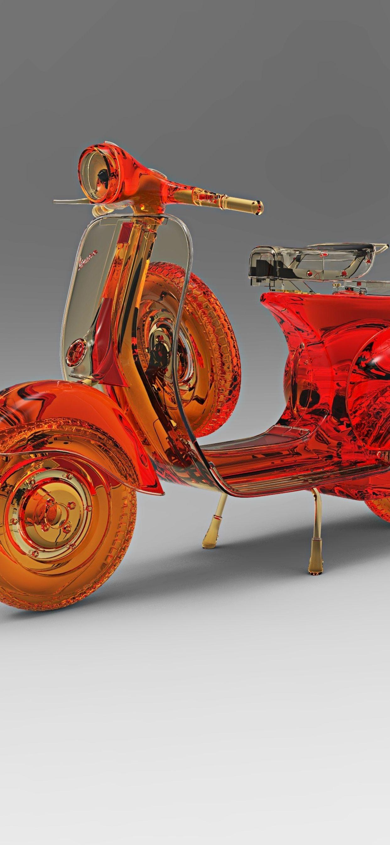 1242x2688 Vespa Scooter Abstract Art iPhone XS MAX HD 4k Wallpaper, Image, Background, Photo and Picture