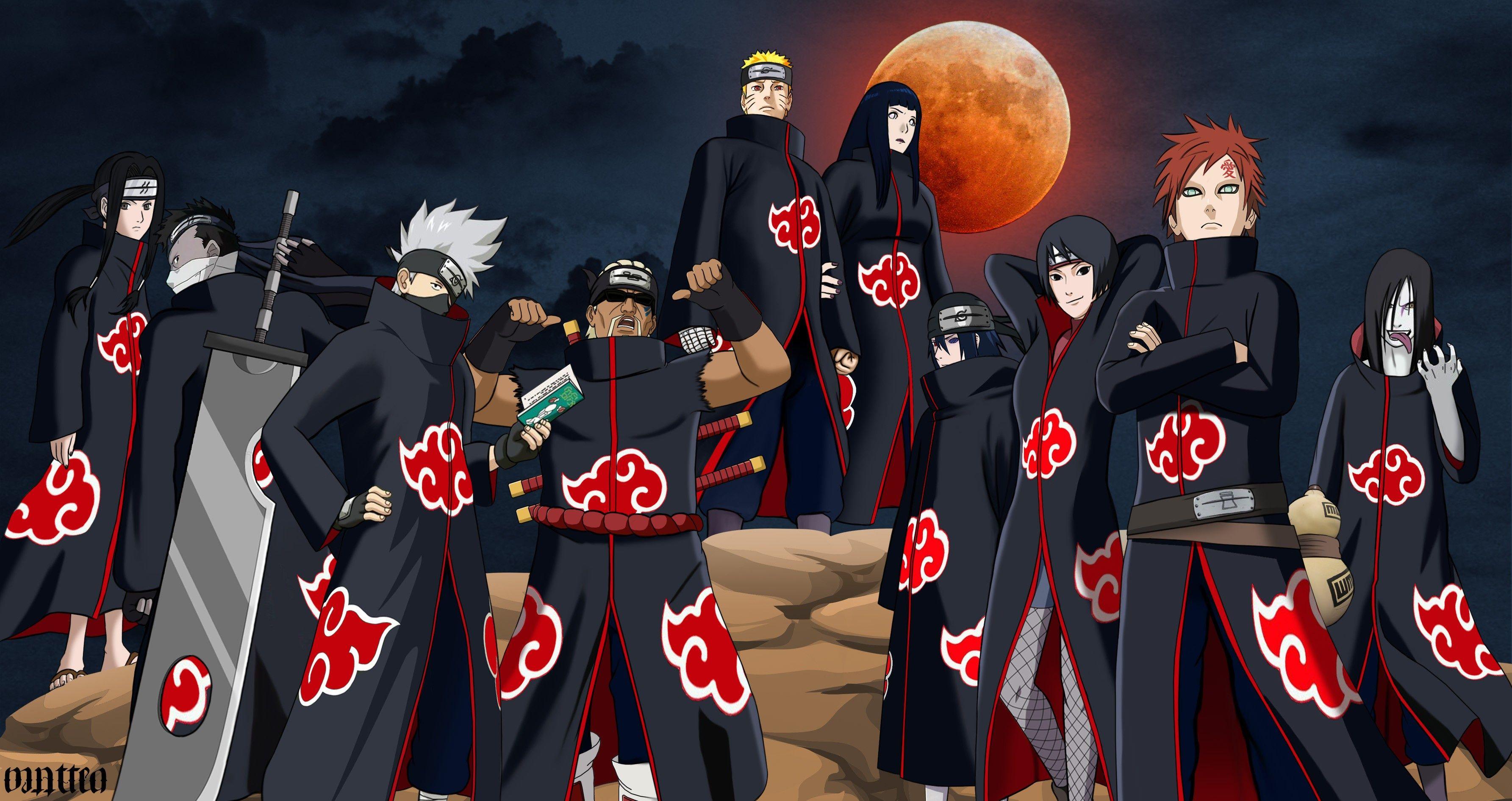 3569x1890 Naruto Akatsuki Clan