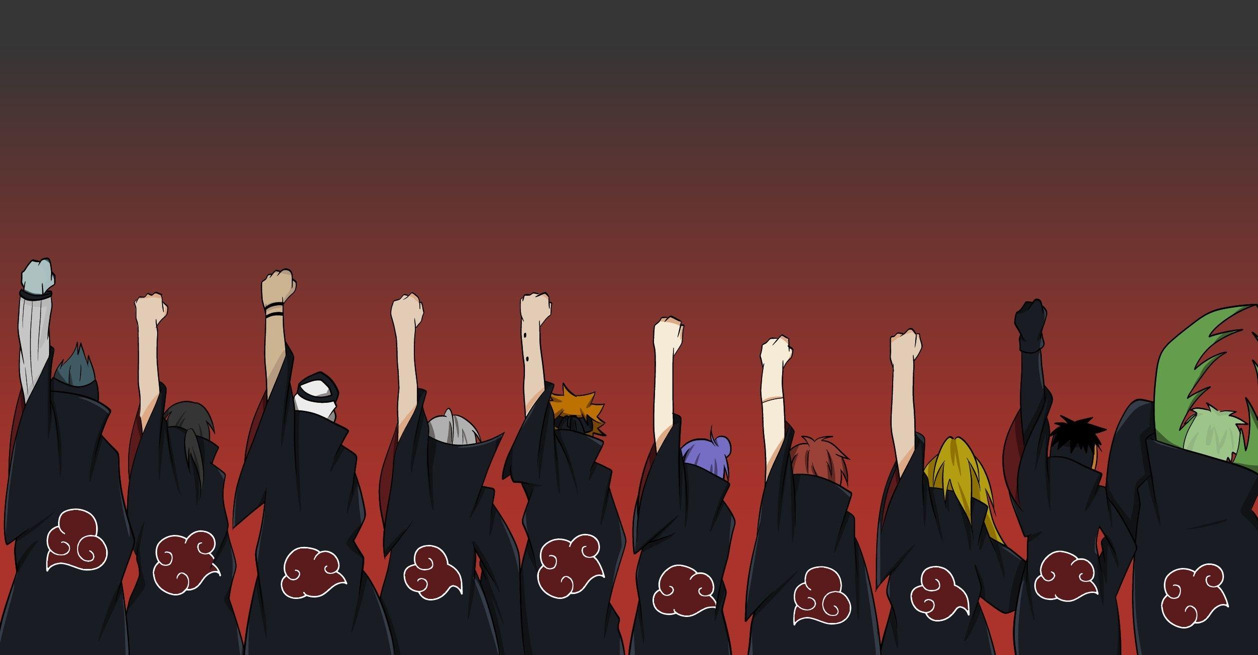 2514x1309 Naruto Shippuden Wallpaper Akatsuki background picture