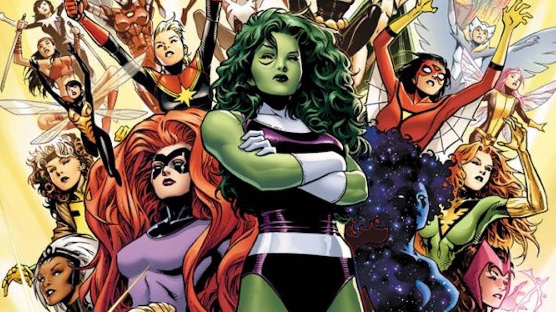 1920x1080 Marvel DC Women Heroes Wallpaper