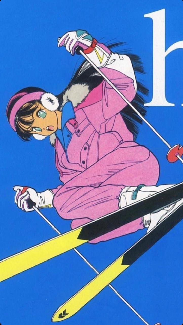 722x1280 90s Pink And Blue Anime Aesthetic Wallpaper