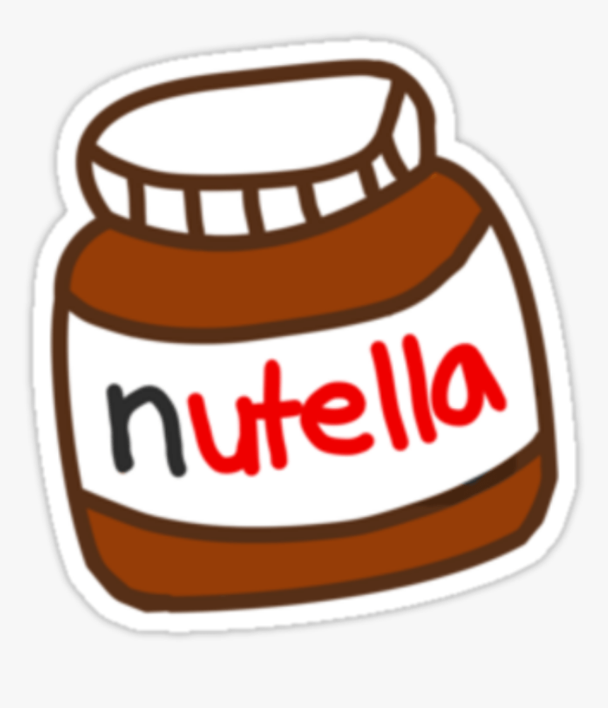 860x1001 Nutella Tumblr Stickers Of Nutella, HD Png Download