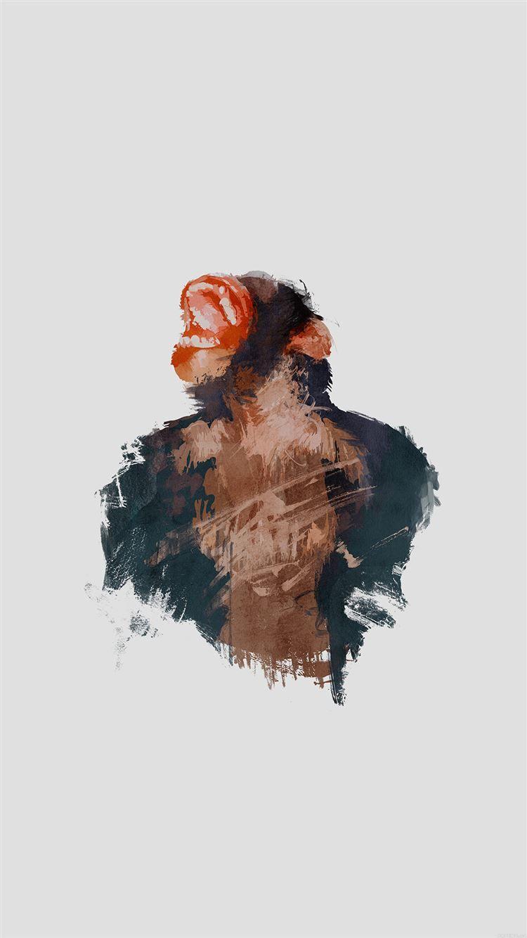 750x1334 Ape Illust Minimal Art iPhone 8 Wallpaper Free Download