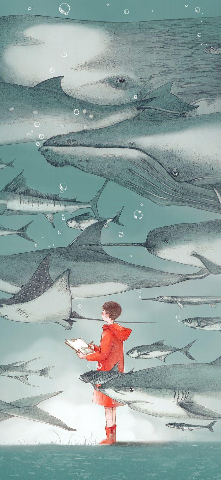 736x1593 iPhone X wallpaper : water fish pastel animal illustration art green via iPhoneXpapers.com Wal. Wallpaper Magazine Your daily source of best wallpaper around the world