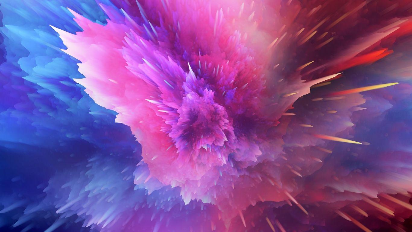 1366x768 Paint Splash Color Burst 4k 1366x768 Resolution HD 4k Wallpaper, Image, Background, Photo and Picture