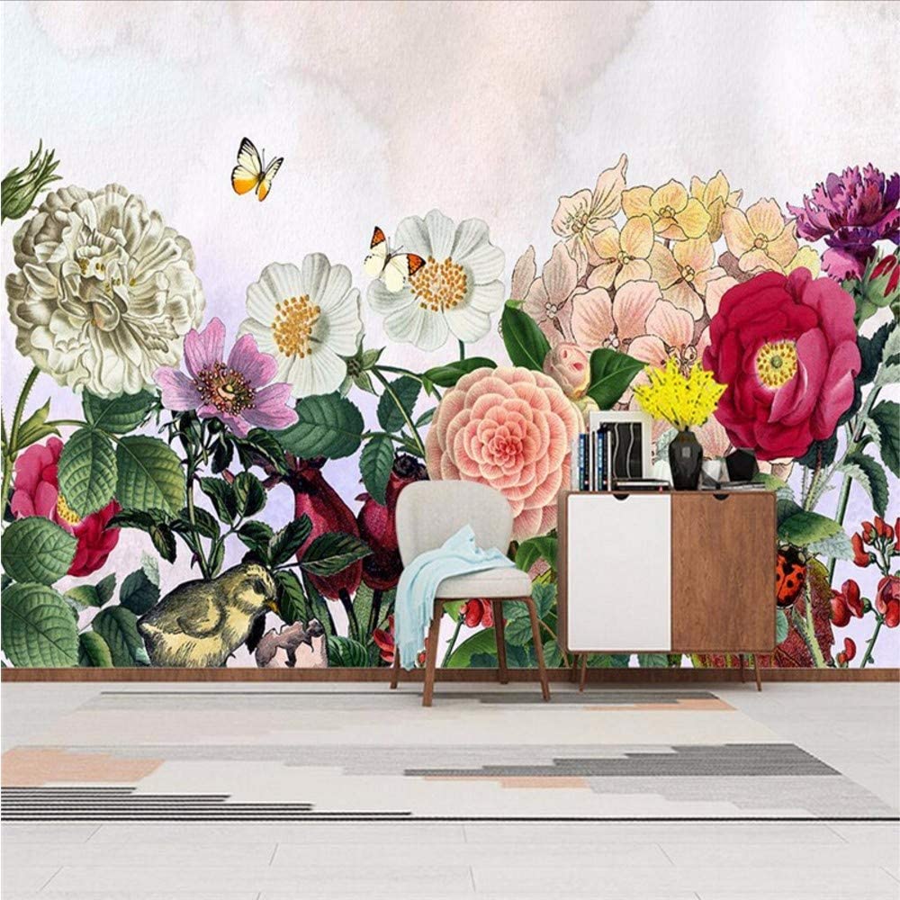 1000x1000 Weaeo Custom Rose Photo Wall Hand Painted 3D Flower Wallpaper For Bedroom Walls Wallpaper For Boys And Girls Living Room Restaurant 250X175Cm: Amazon.co.uk: DIY & Tools