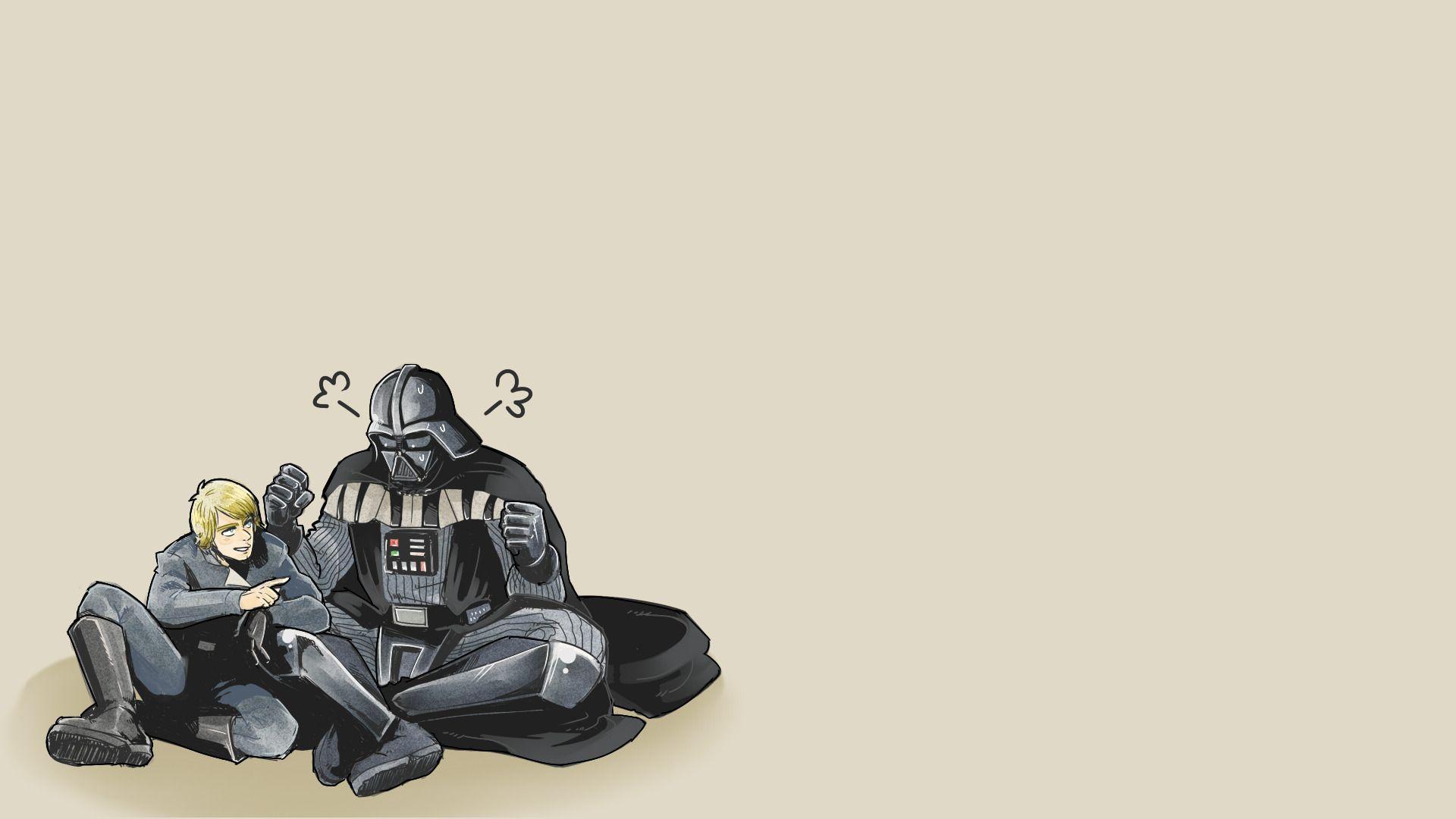 1920x1080 Darth Vader, Star Wars, Simple Background, Luke Skywalker Wallpaper HD / Desktop and Mobile Background