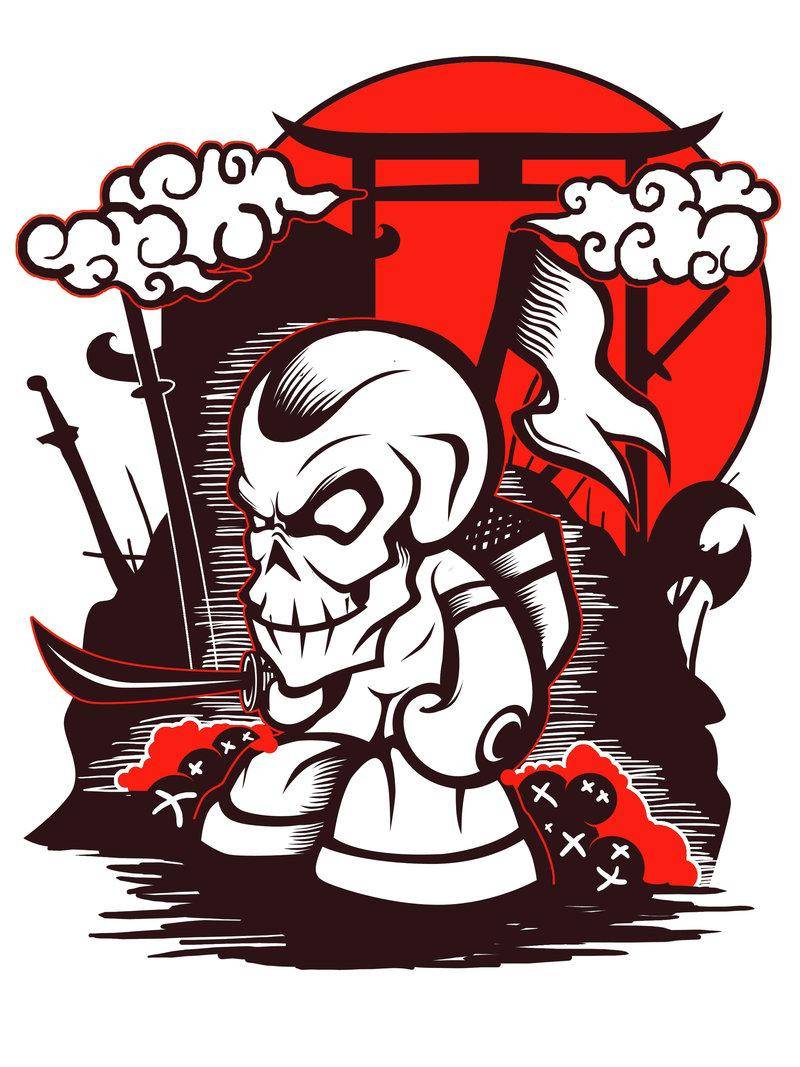 800x1067 Skull Samurai wallpaper
