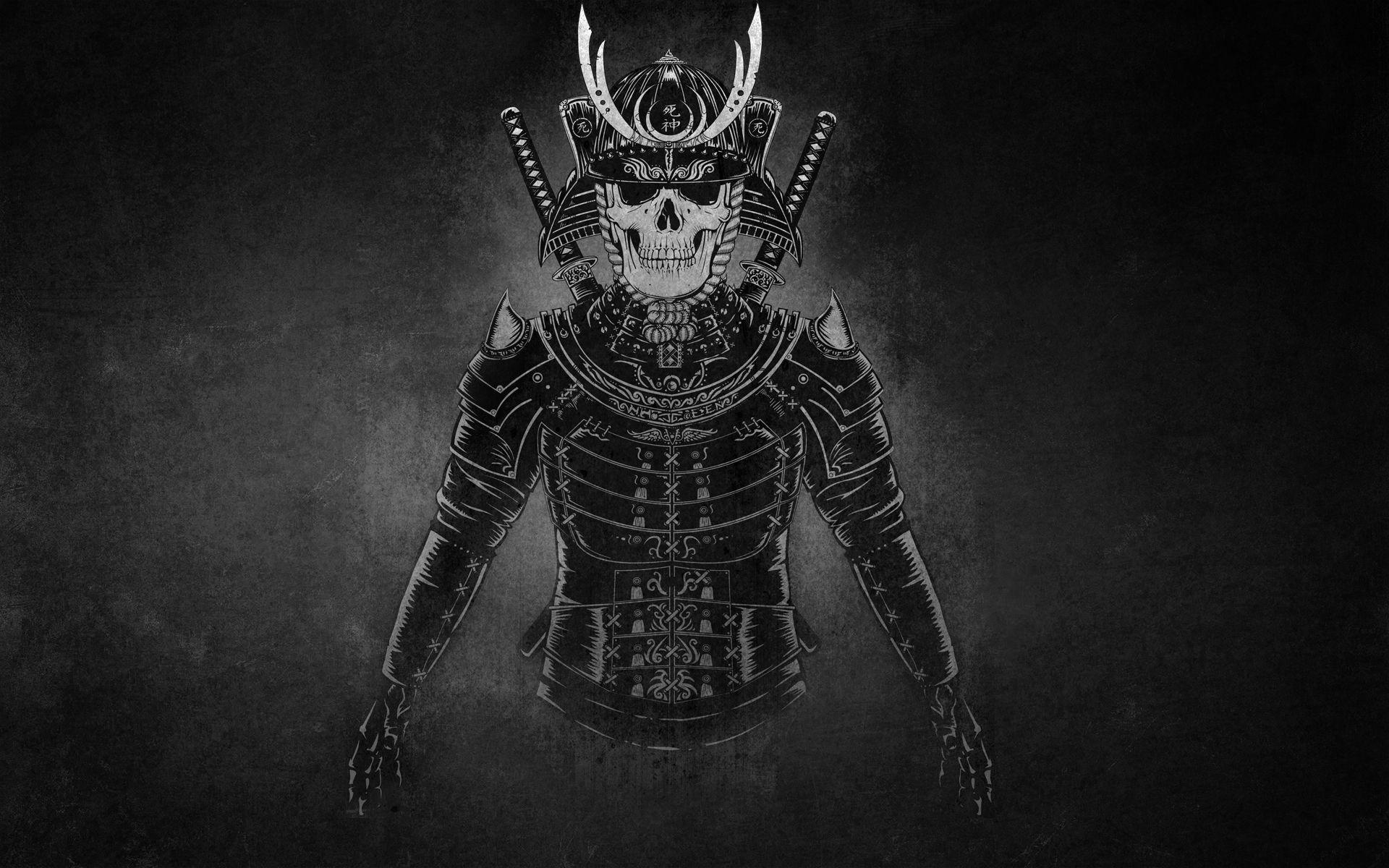 1920x1200 Armor Dark Samurai Skull Wallpaper:1920x1200