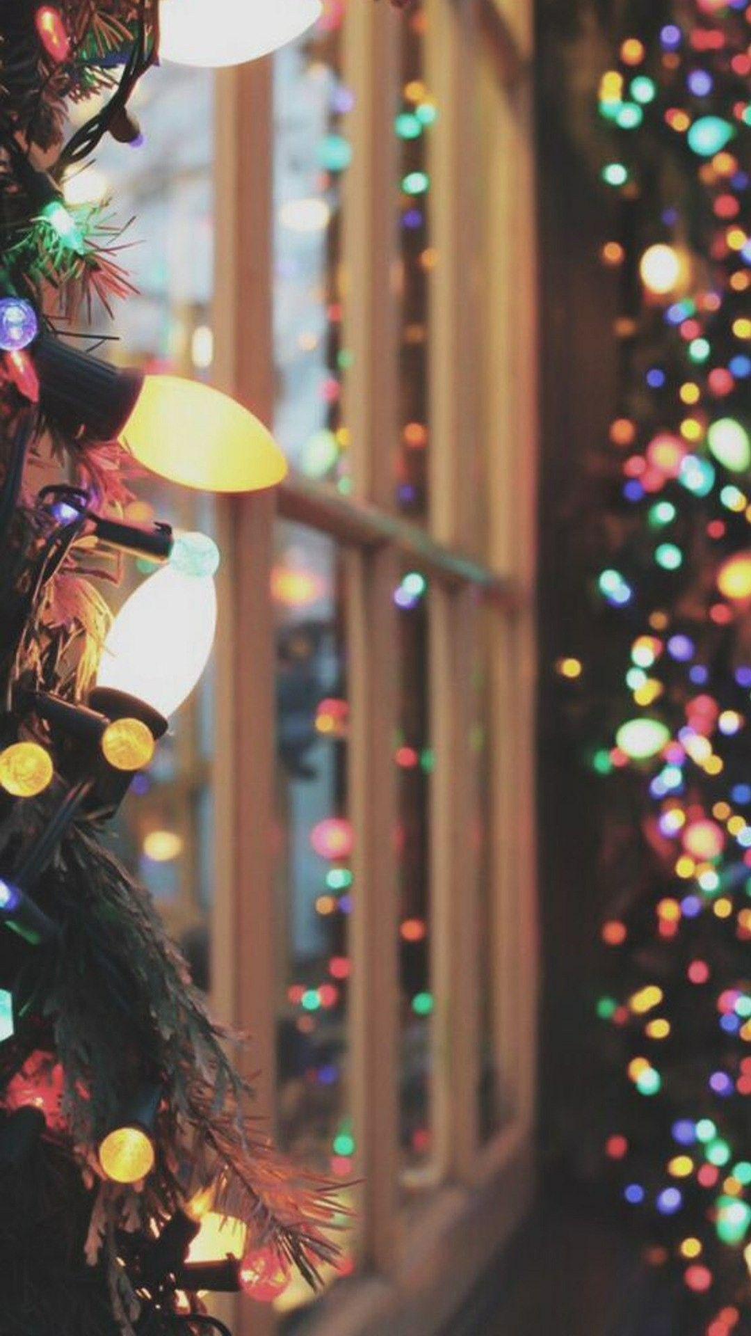 1080x1920 Christmas Lights iPhone Wallpaper