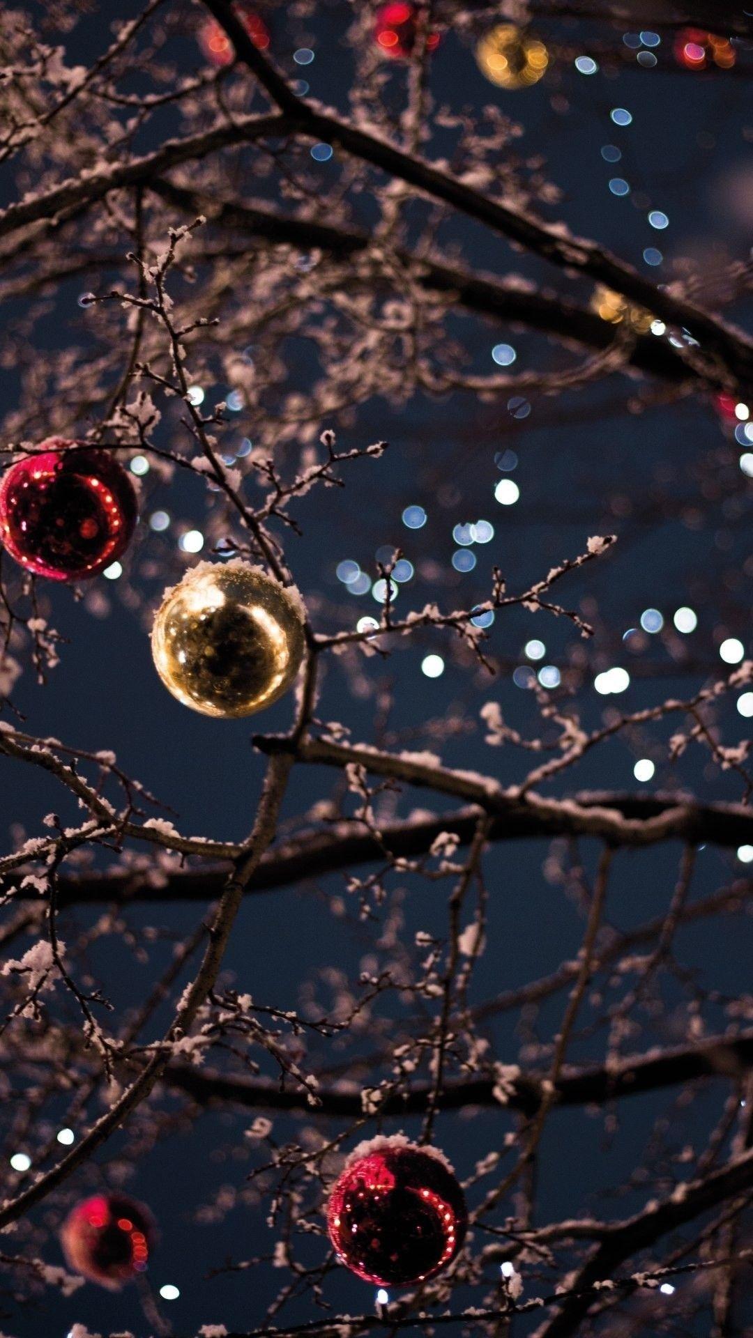 1080x1920 Christmas Lights iPhone Wallpaper