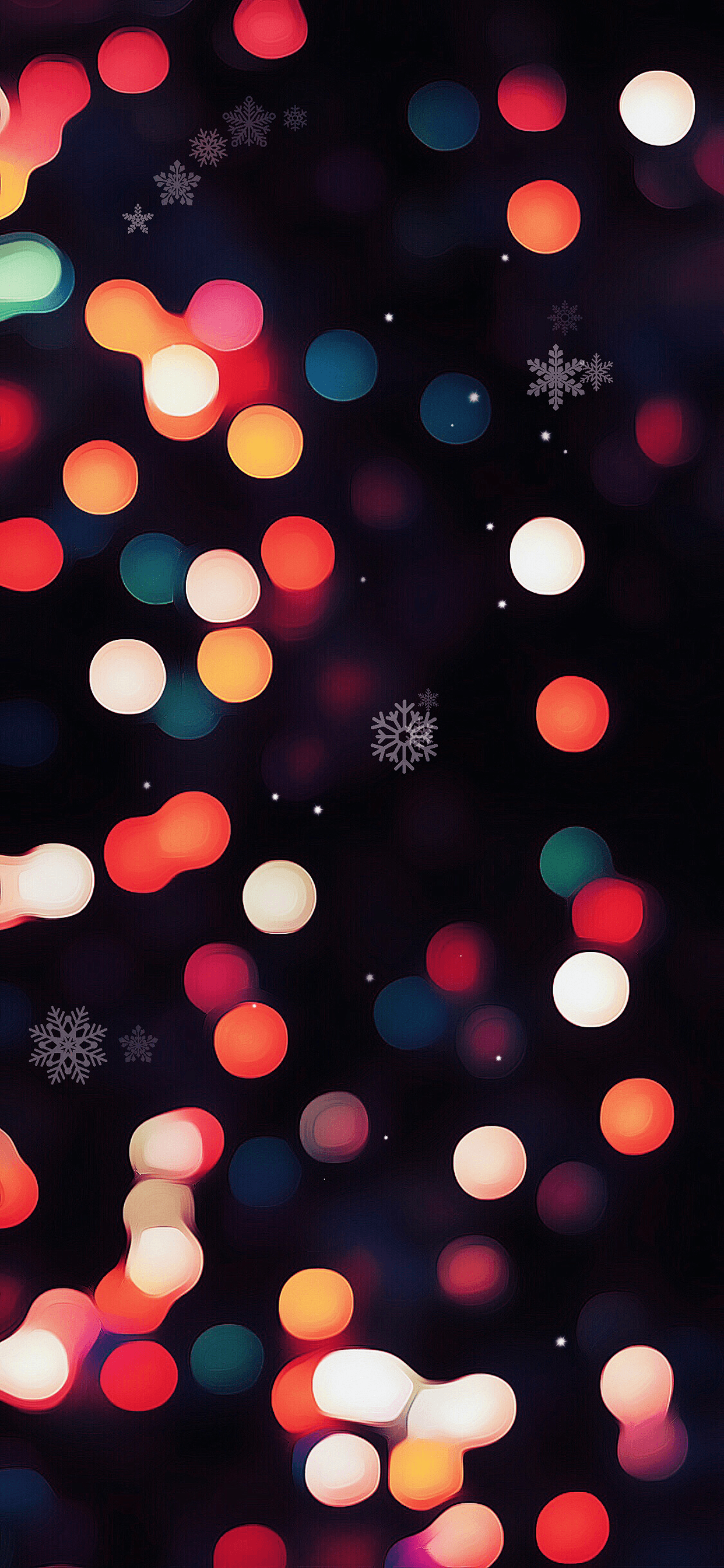 1242x2688 Red Christmas Lights Wallpaper