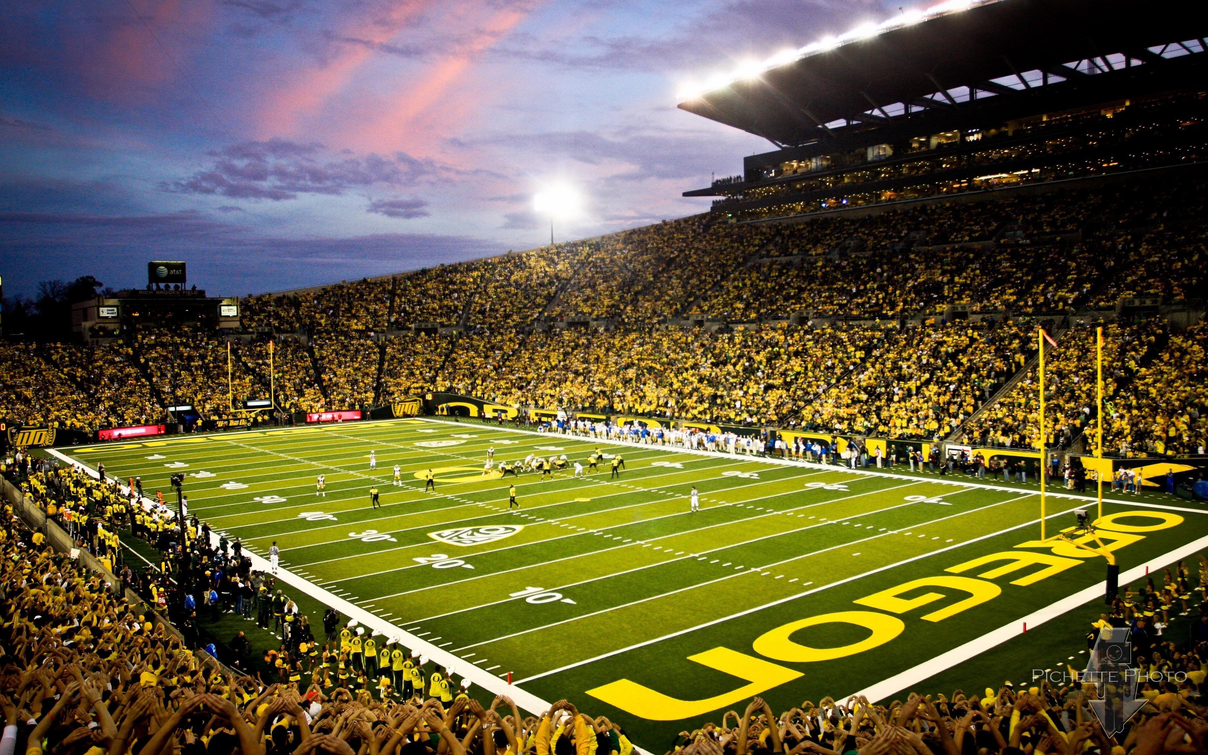 3840x2400 University of Oregon Eugene Stadium .