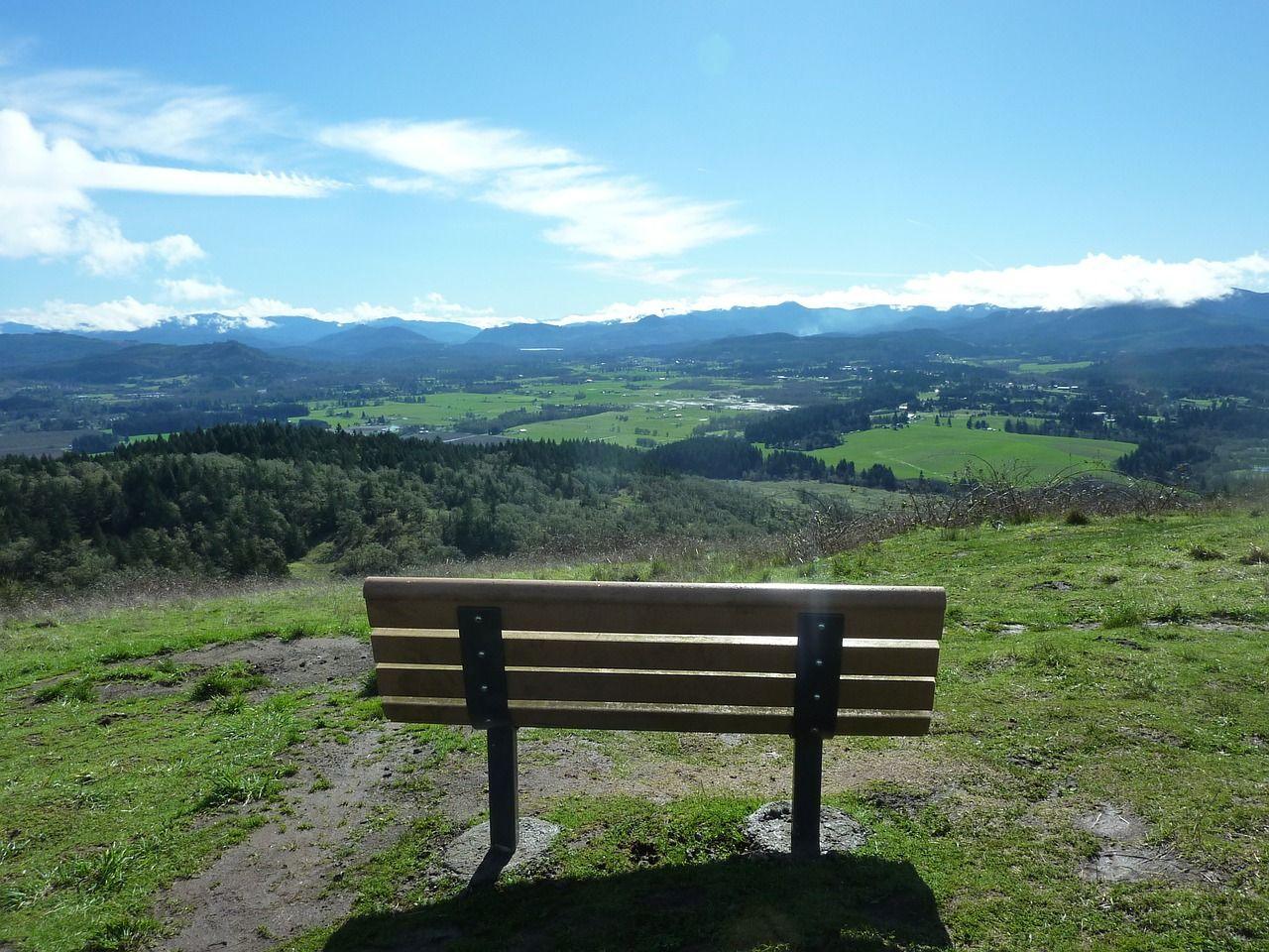 1280x960 Download free photo of Pisgah, view, bench, horizon, scenery