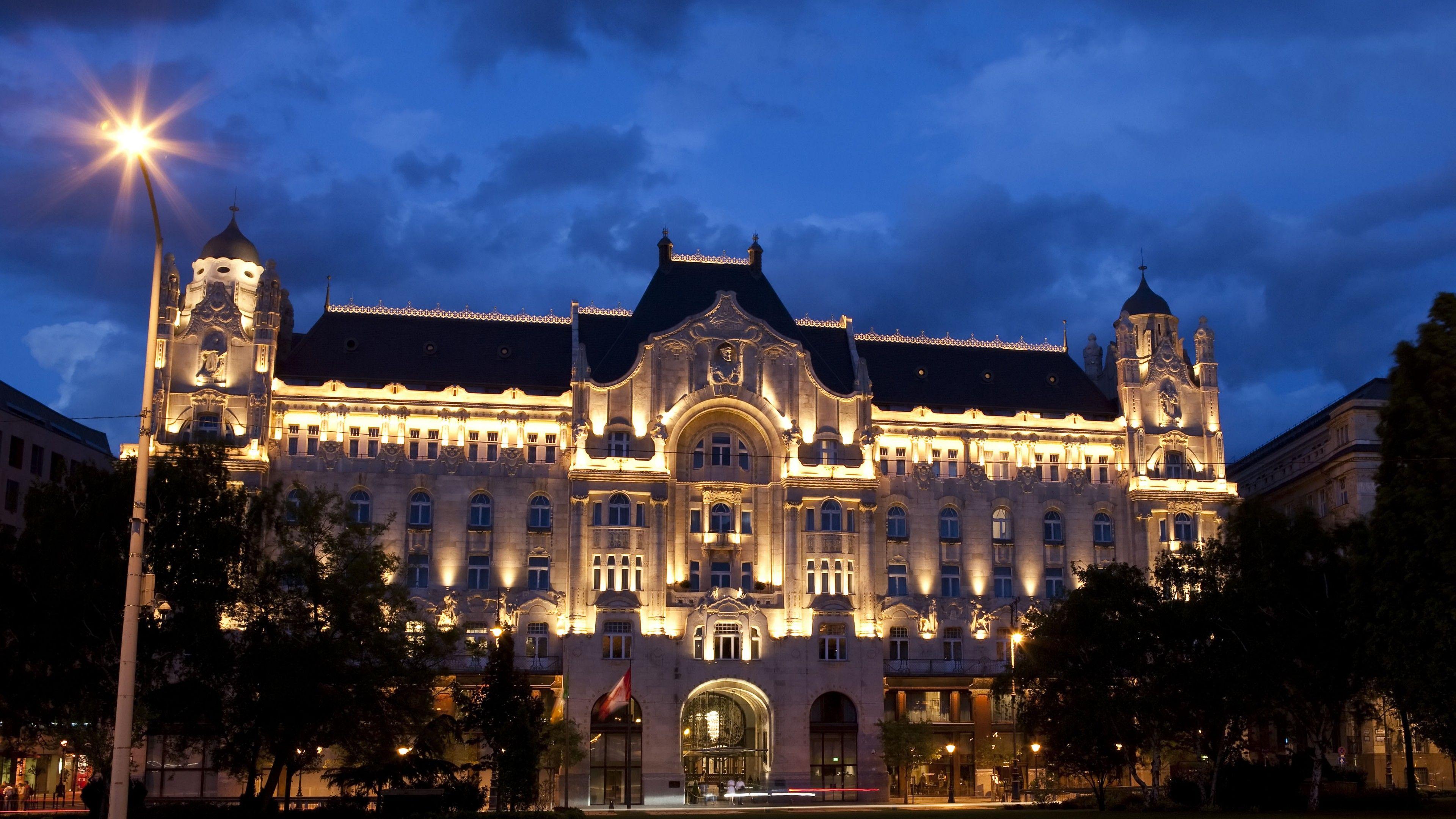 3840x2160 Wallpaper Four Seasons Hotel Gresham Palace, Budapest, Best Hotels of tourism, travel, vacation, resort, Travel