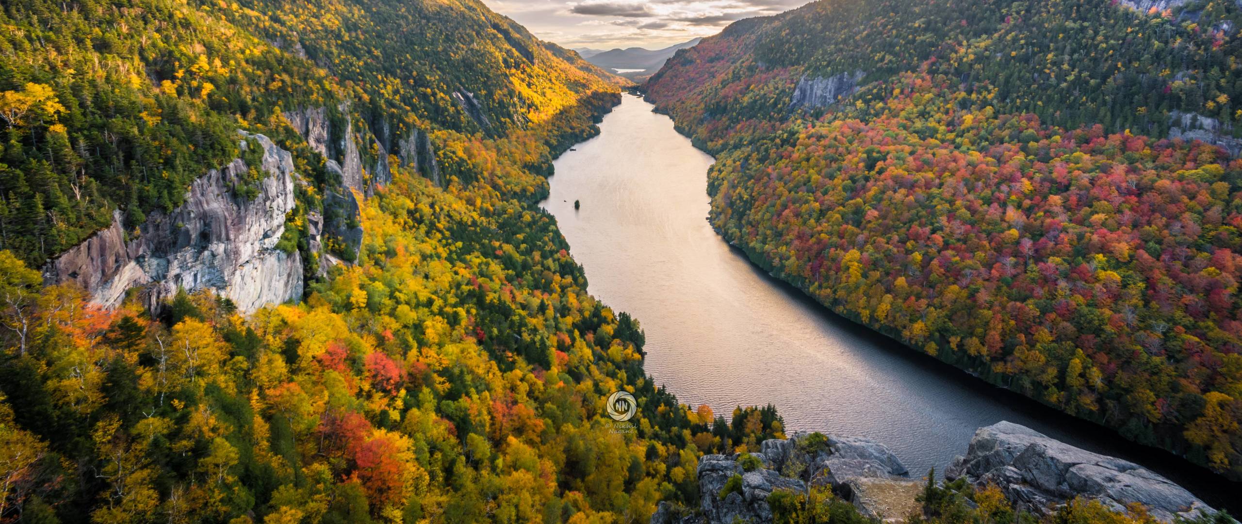 2560x1080 Adirondack Mountains River Clouds Trees 2560x1080 Resolution Wallpaper, HD Nature 4K Wallpaper, Image, Photo and Background