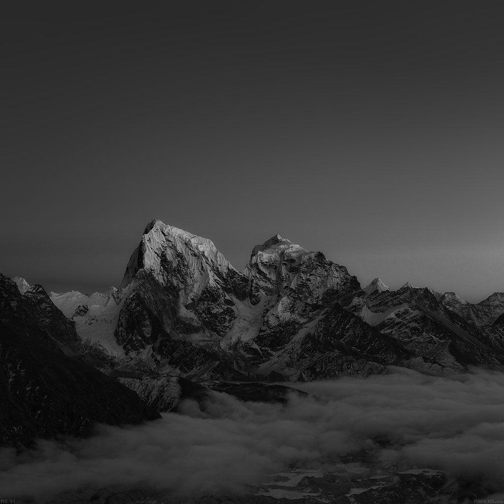 1024x1024 Himalaya Sunset Dark Mountain Art