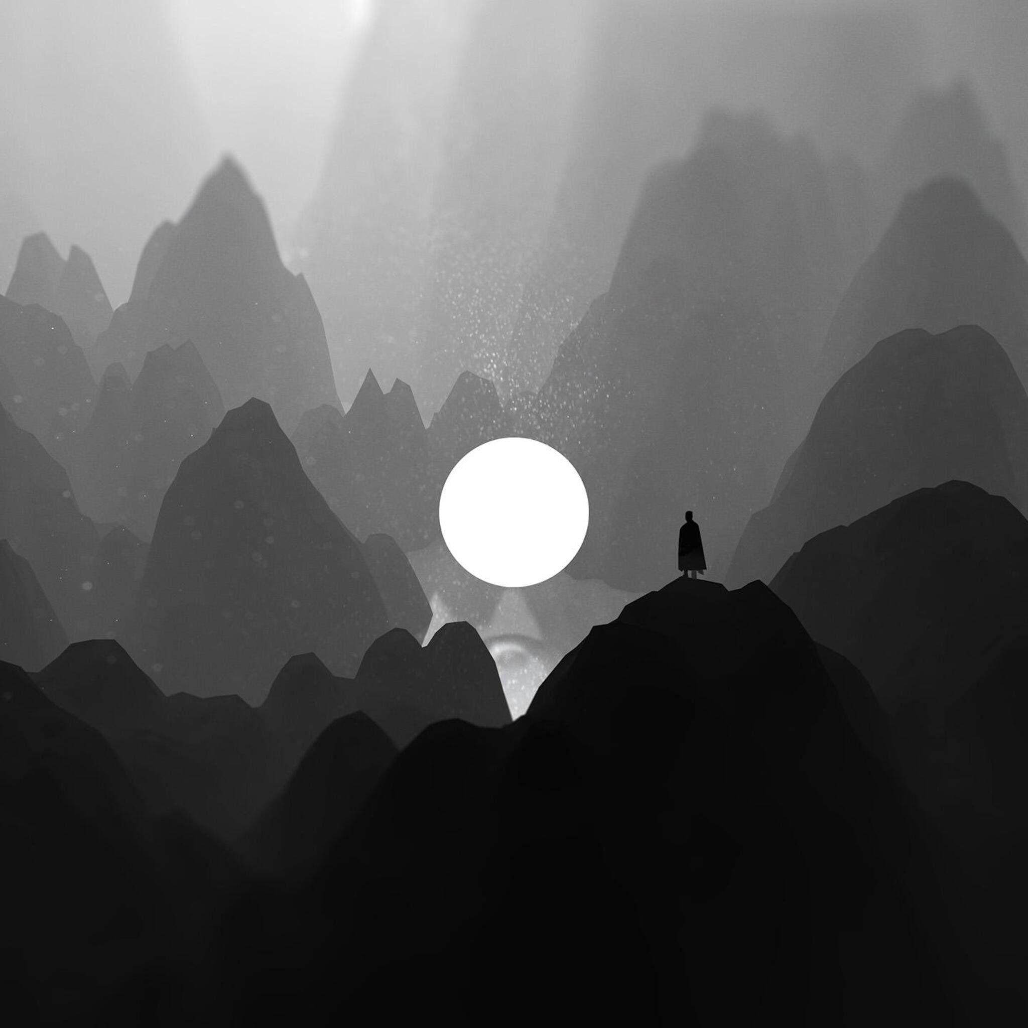 2048x2048 Black Mountain Wallpaper 2048×2048