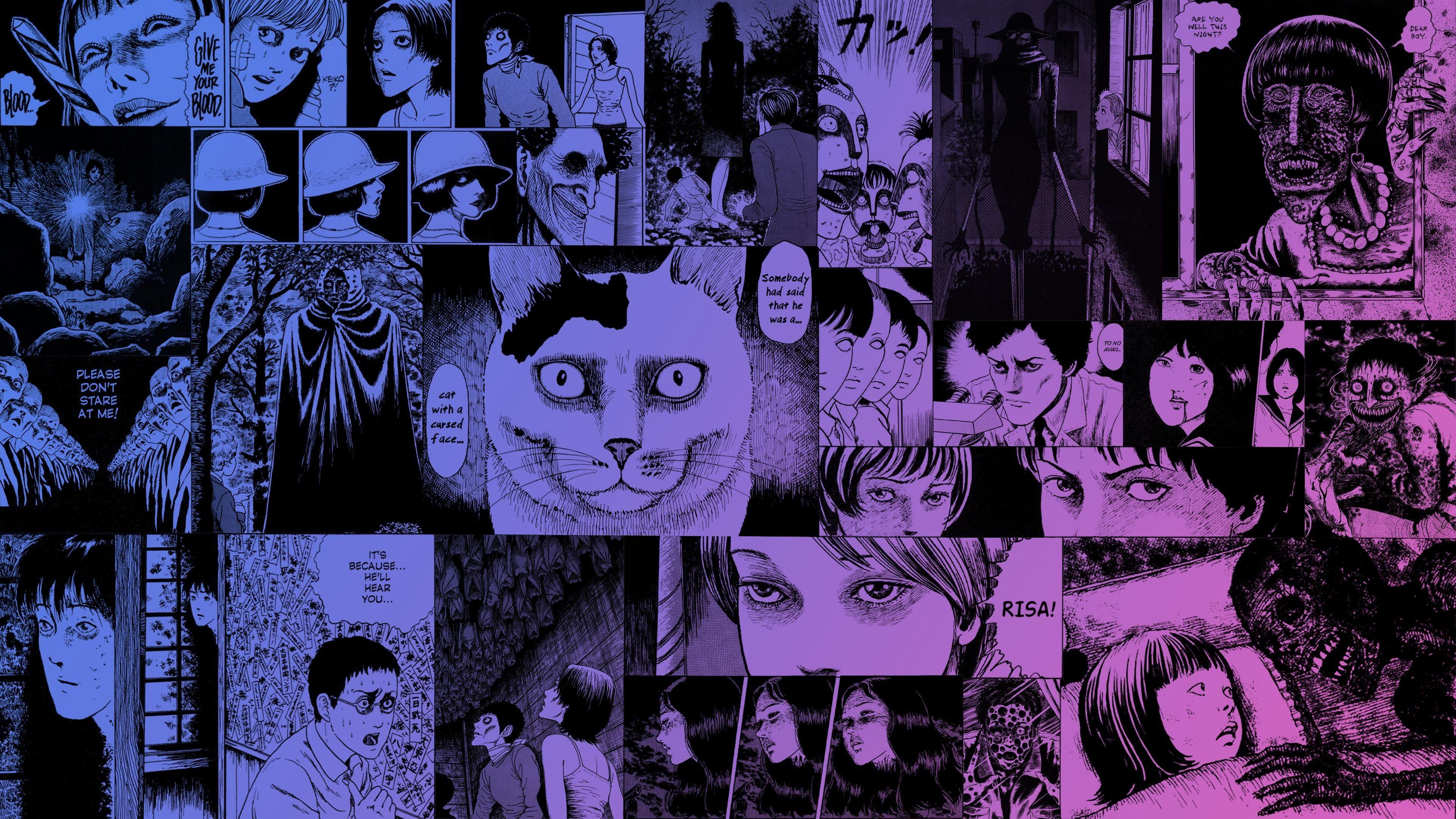 3840x2160 Here is a desktop background I made out of some of my favorite Ito panels! (I hope this doesn't count as spoilers)