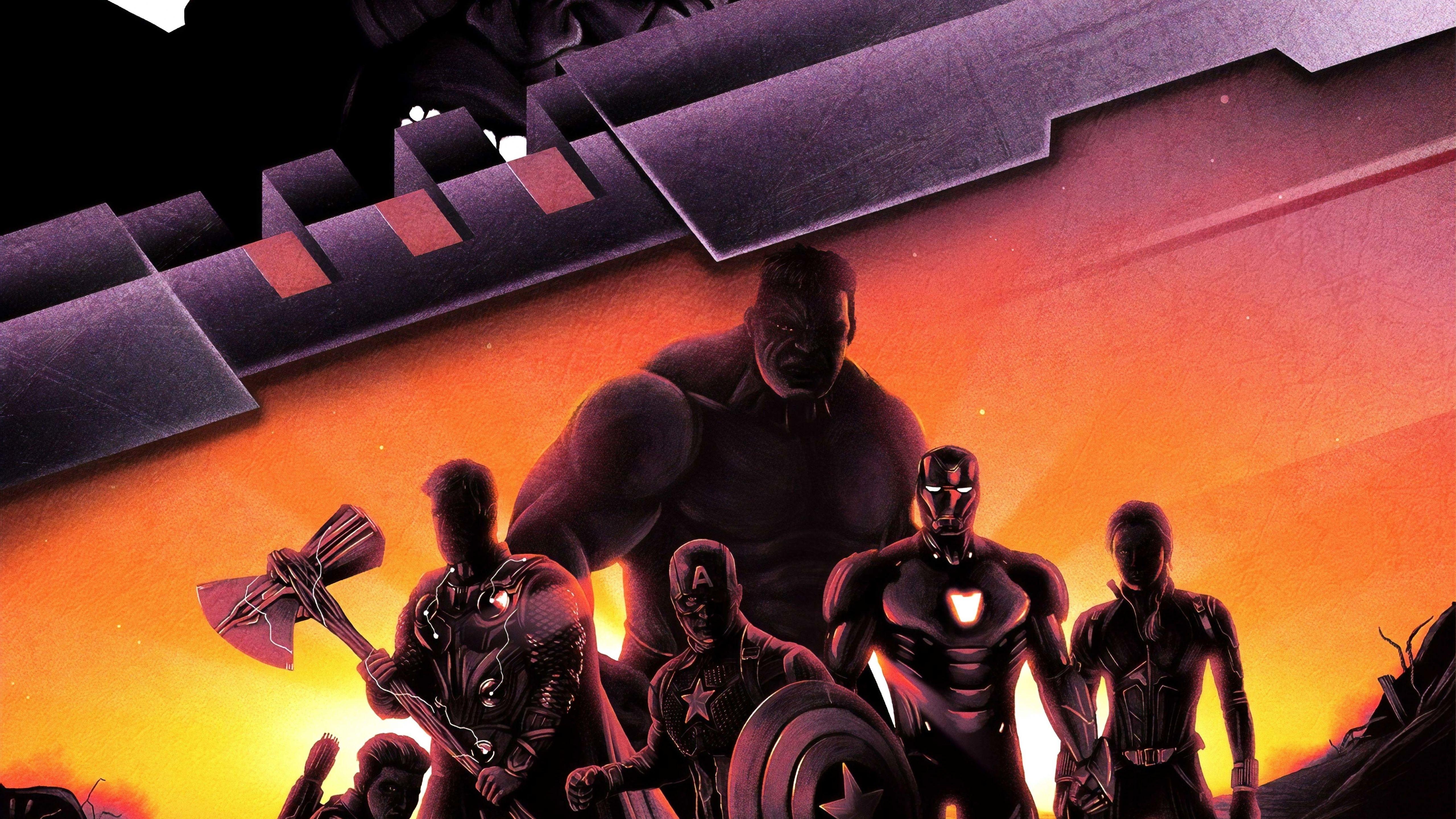 5120x2880 Download 5120x2880 wallpaper thanos and all heroes, marvels, avengers: endgame, 5k image, background, 21520