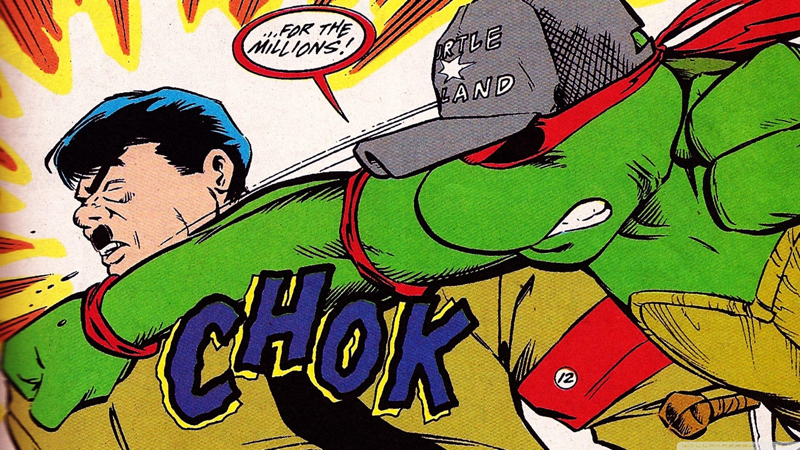 2560x1440 Raphael Punching Hitler ❤ 4K HD Desktop Wallpaper for 4K