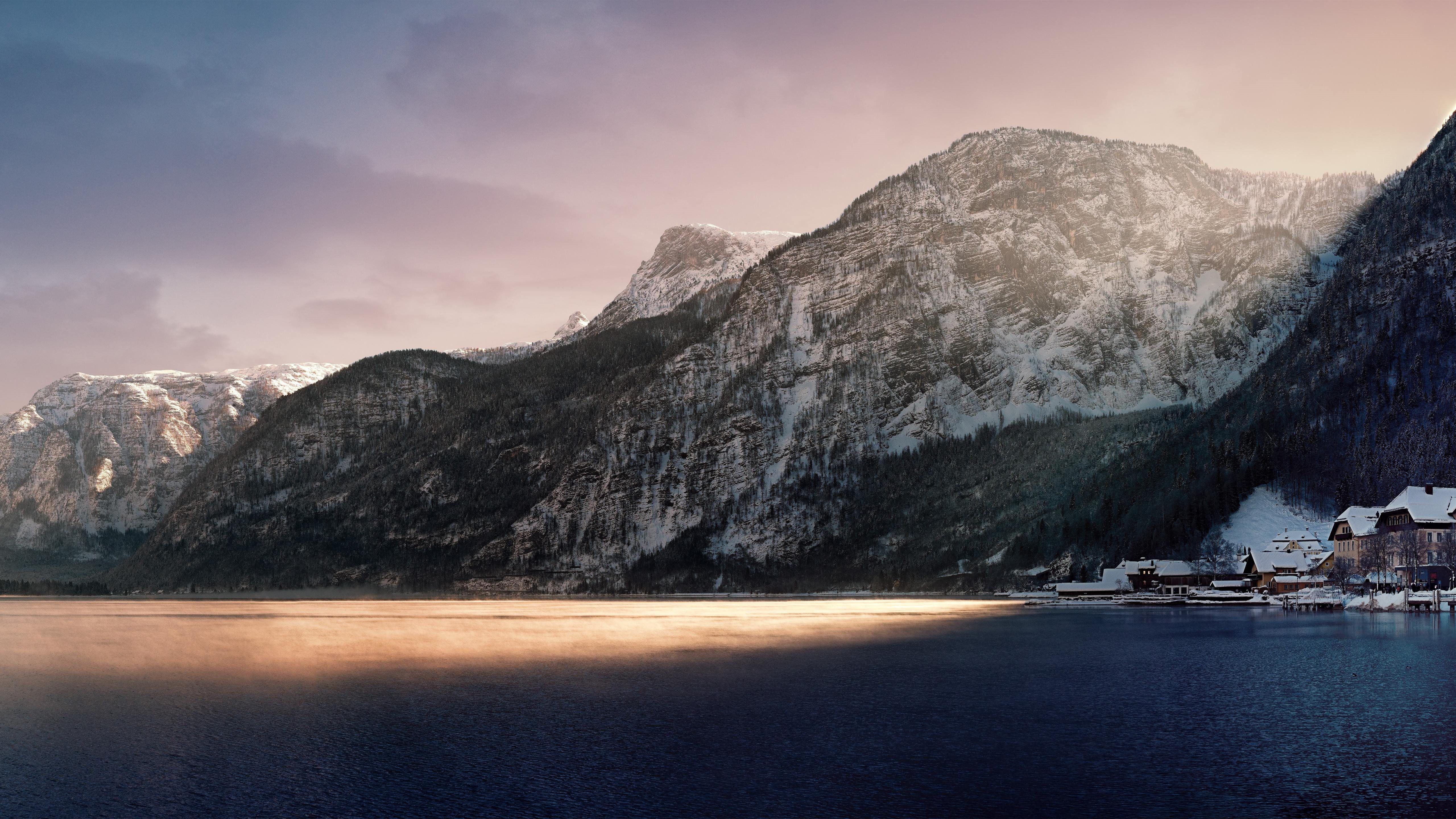 5120x2880 sun pointing lake 8k iMac Wallpaper Download