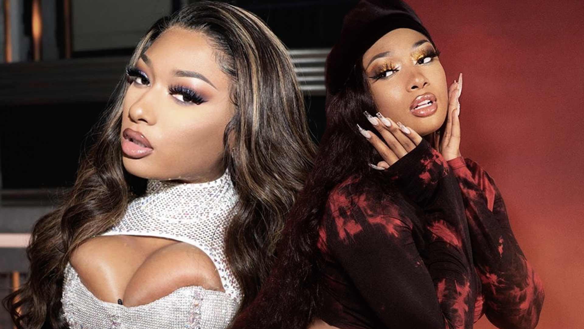 1920x1080 Megan Thee Stallion Exposes Bare Booty In Tiny Mesh Lingerie