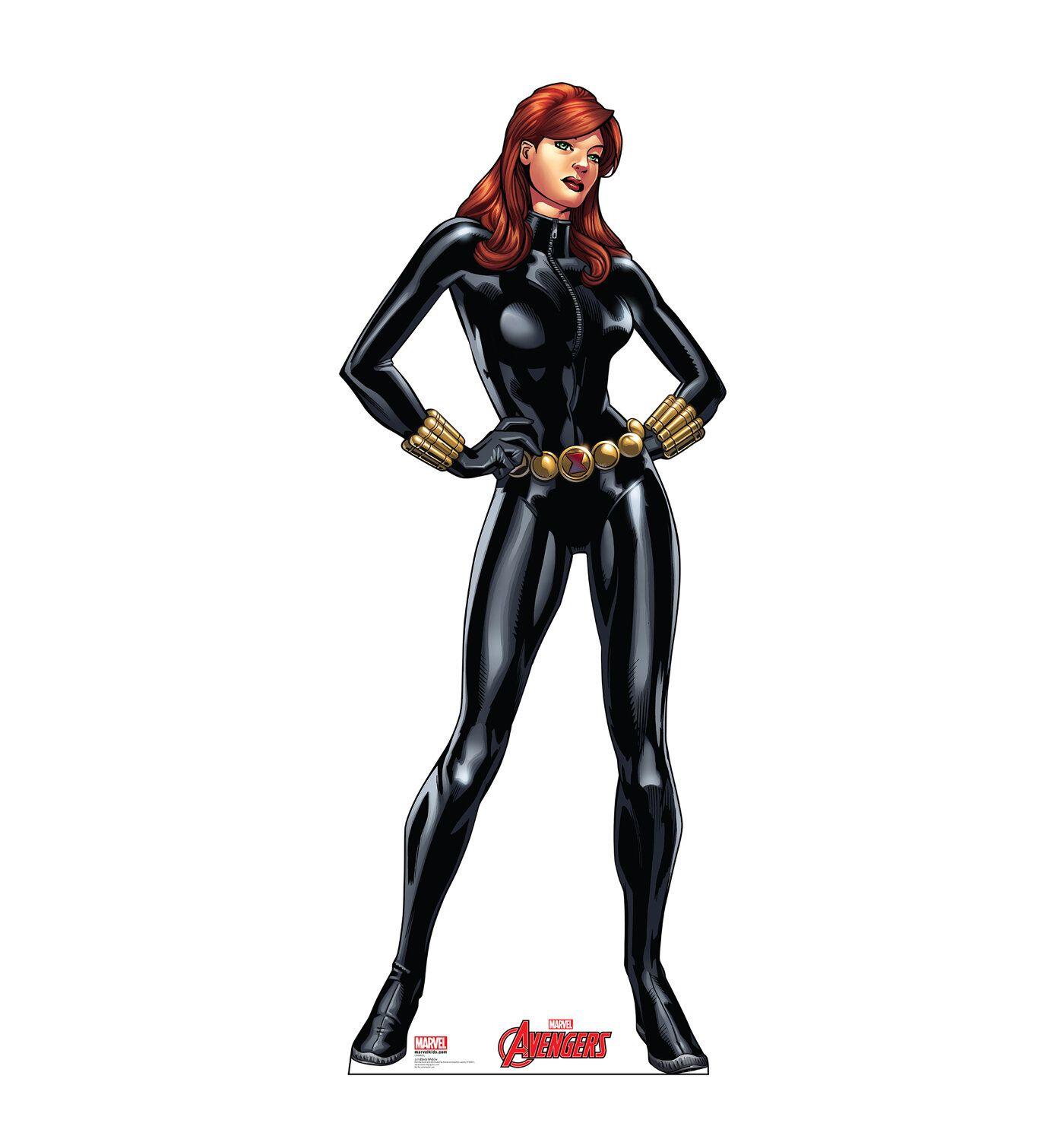 1400x1494 Advanced Graphics Black Widow Avengers Animated Standup