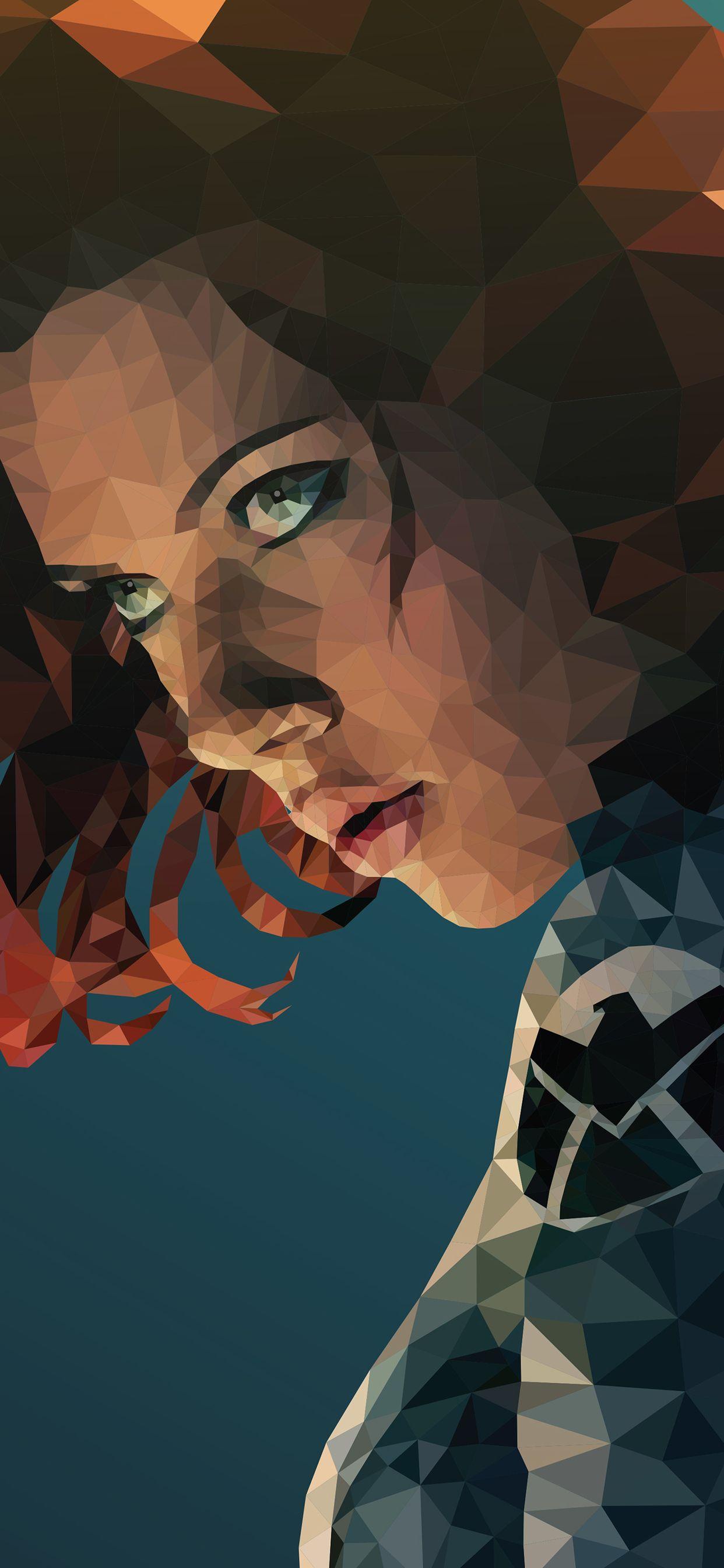 1242x2688 Black Widow Wallpaper Art