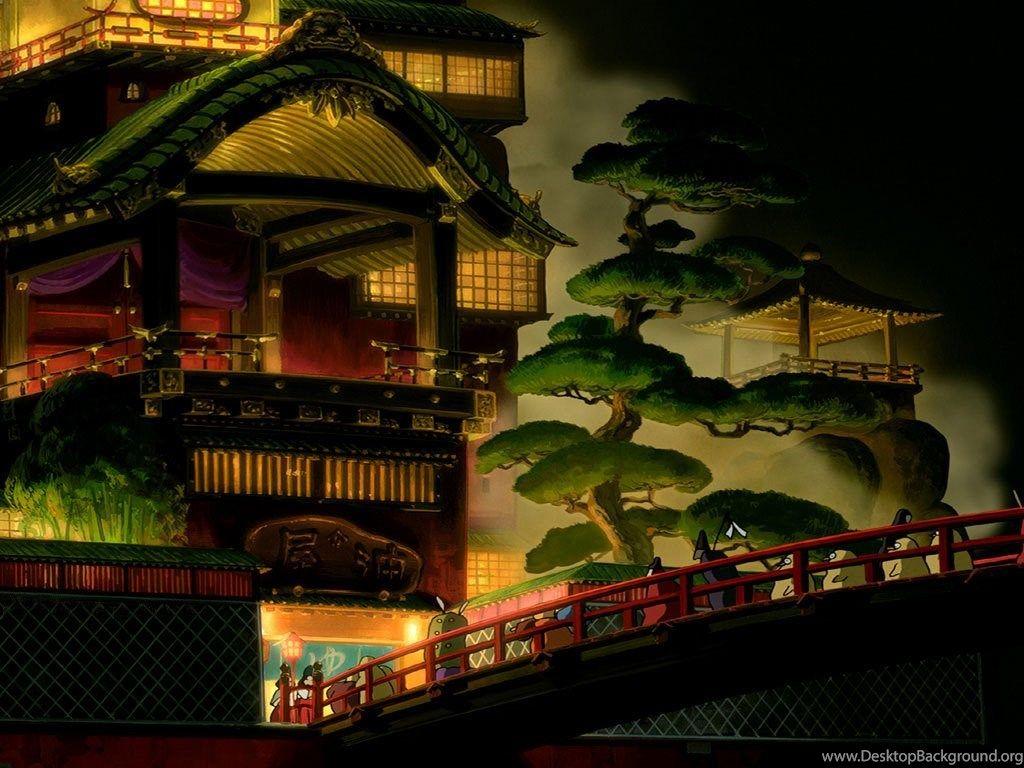 1024x768 Spirited Away Wallpaper Desktop Background