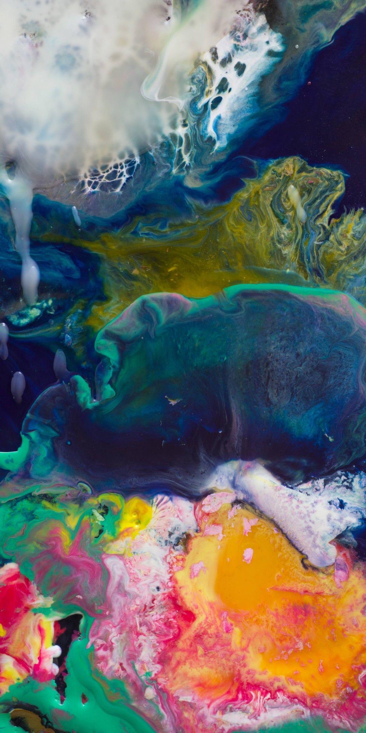 1227x2453 Abstract °Amoled °Liquid °Gradient. Modern art paintings abstract, Android wallpaper, Painting