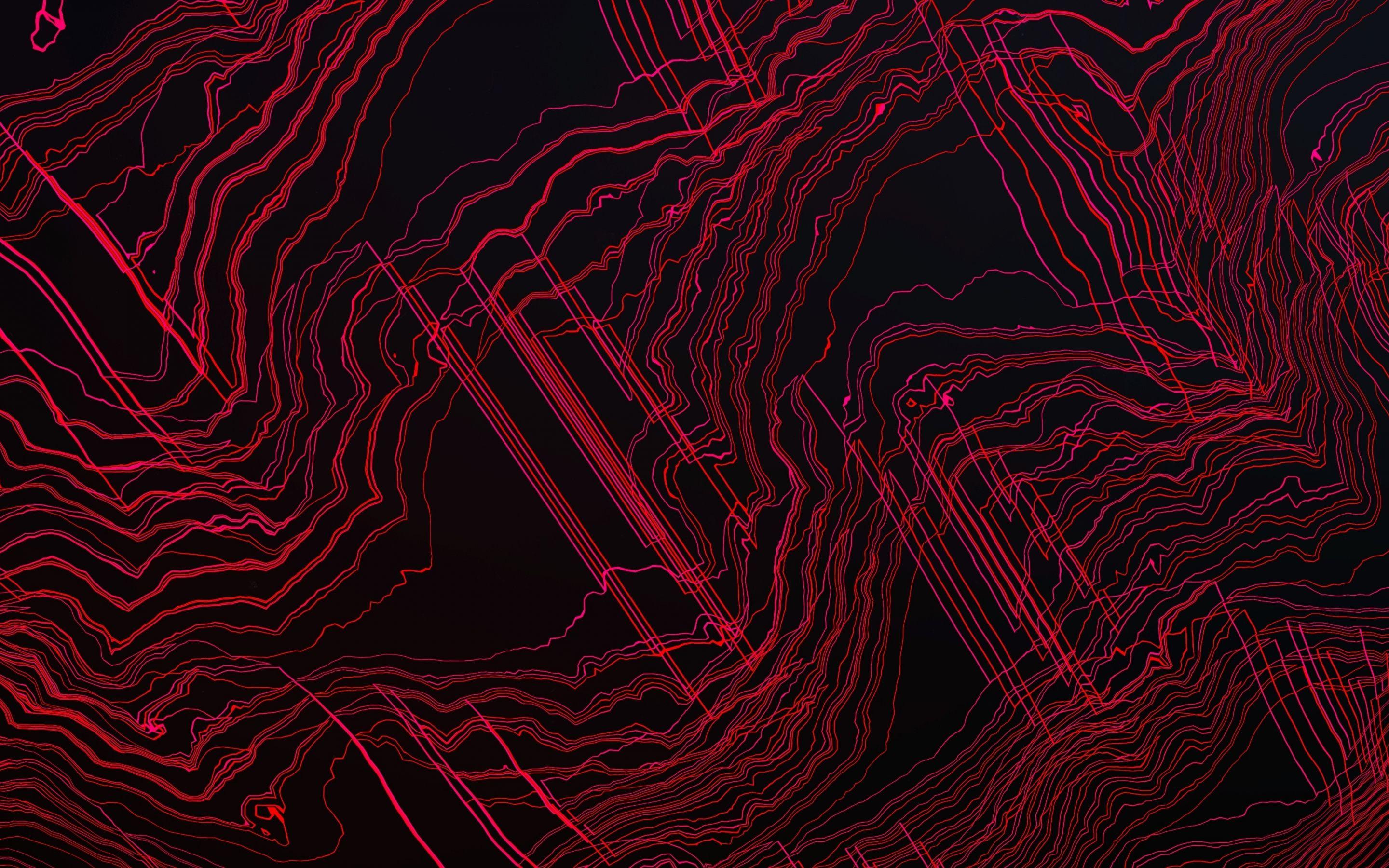 2880x1800 Download 2880x1800 wallpaper glitch art, lines, curvy, abstract, mac pro retaia image, background, 9044