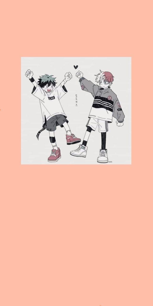 640x1280 peachy, deku, wallpaper and todoroki
