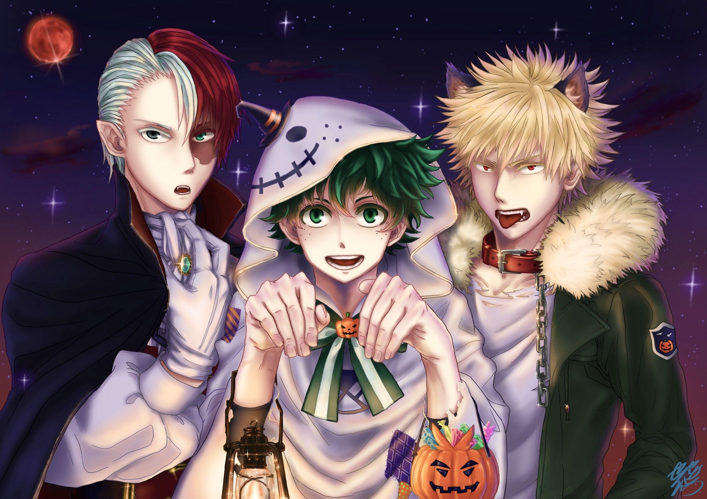 2436x1722 2436x1722 Izuku Midoriya, Katsuki Bakugou, Shoto Todoroki wallpaper
