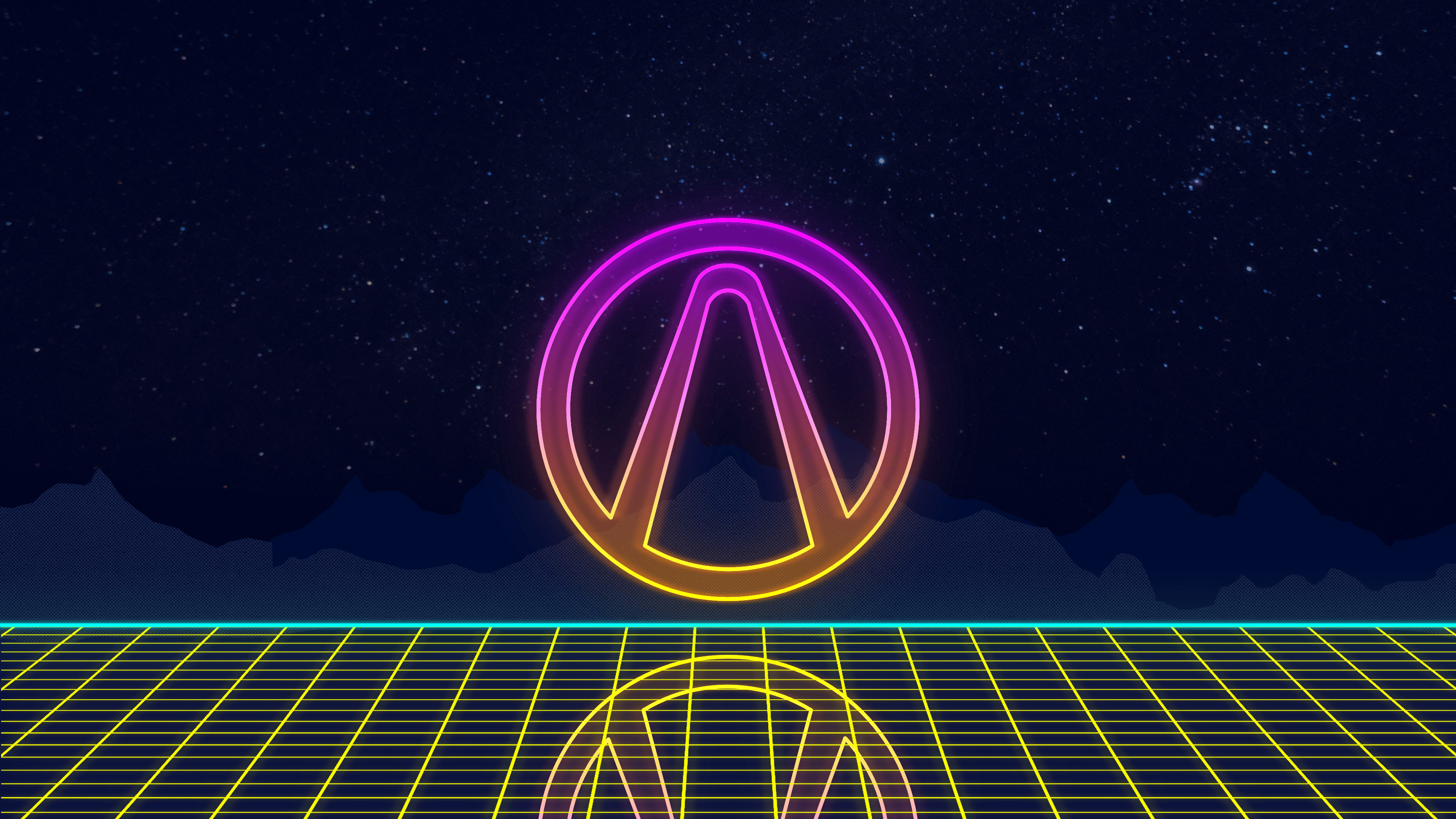 3840x2160 Vaporwave Vault logo wallpaper [3840 x 2160]