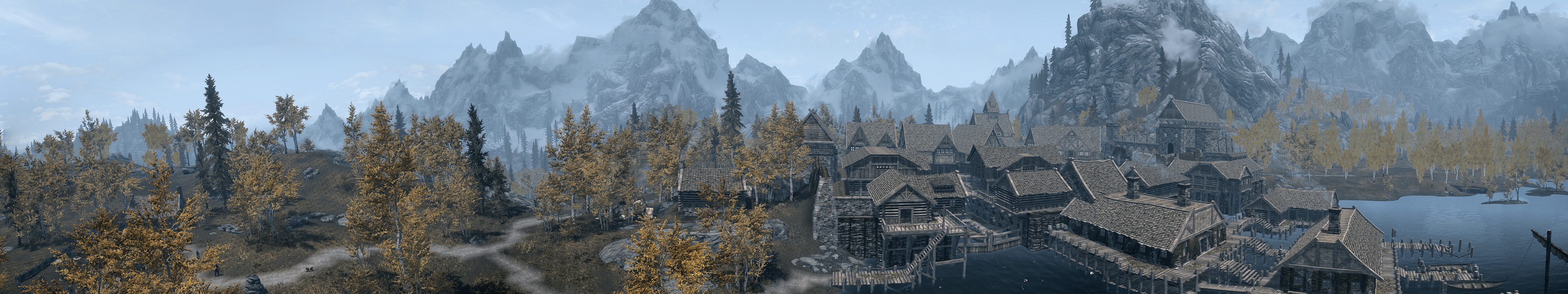 5760x1080 Skyrim eyefinity wallpaper