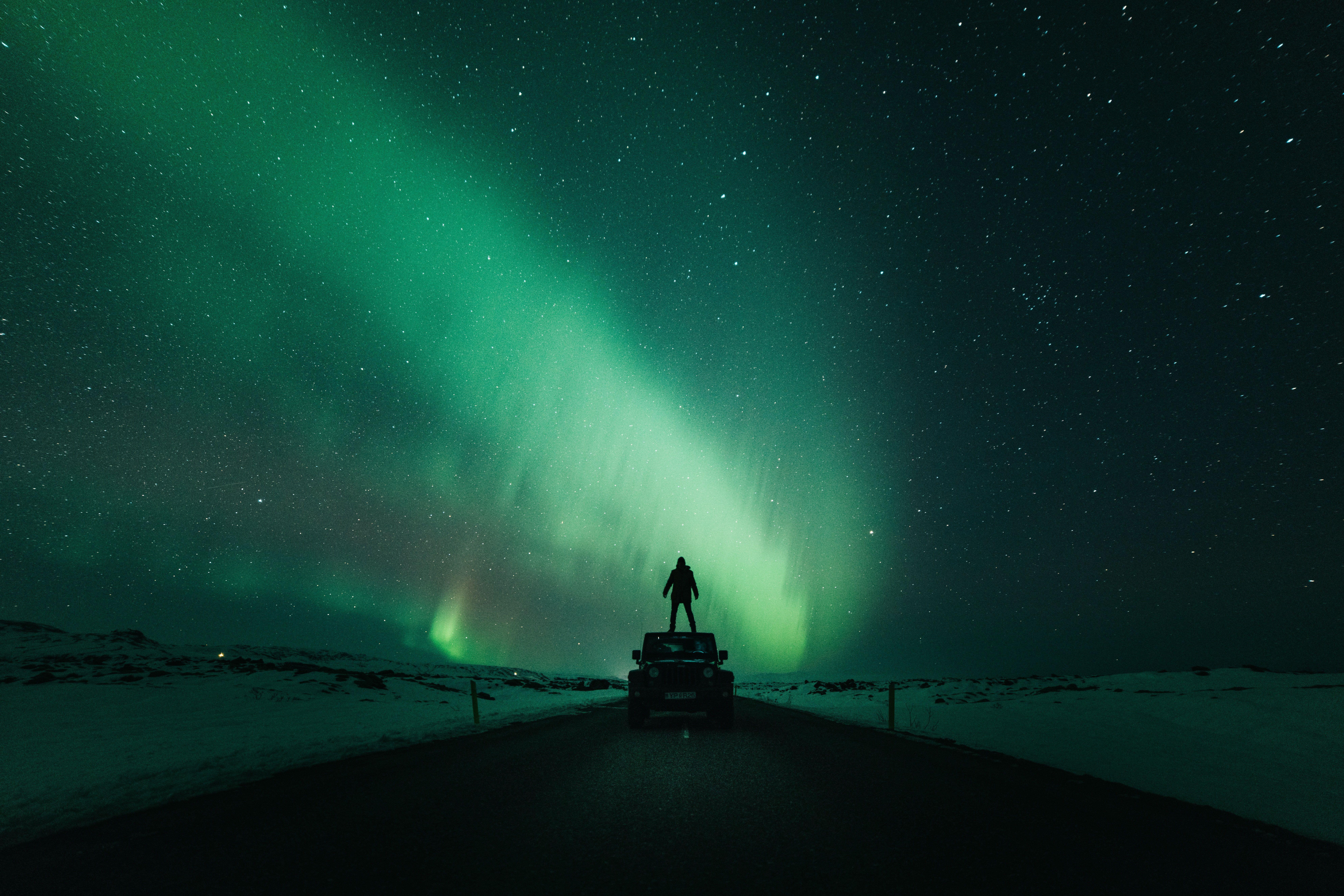 7952x5304 Zoom Background Video Northern Lights