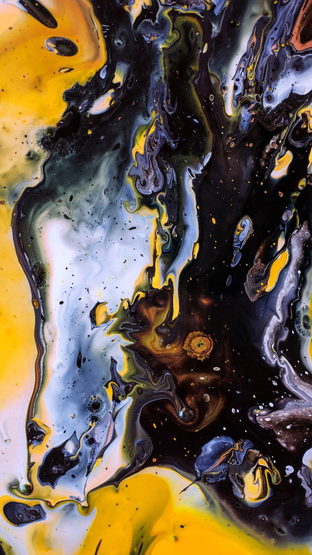 1080x1920 Blue Yellow, Dark, Art, Texture Wallpaper. Mkbhd Wallpaper, Art Wallpaper, Samsung Galaxy Wallpaper