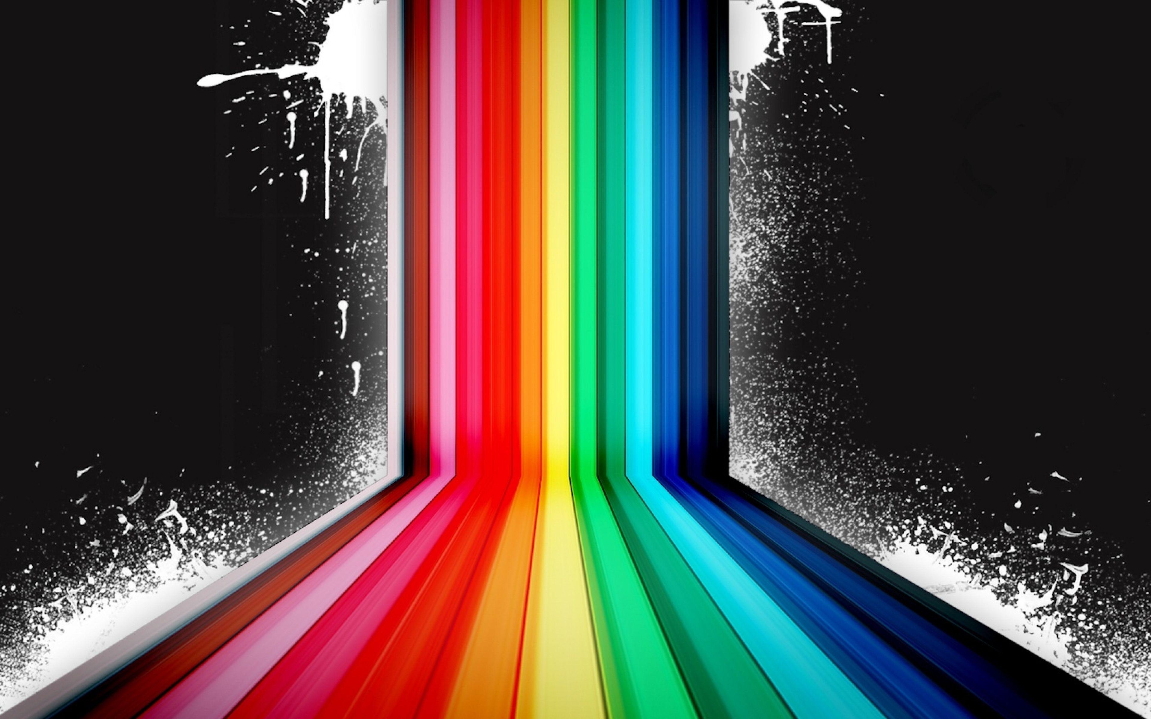 3840x2400 Minimal Gaming Wallpaper 4K Rainbow .