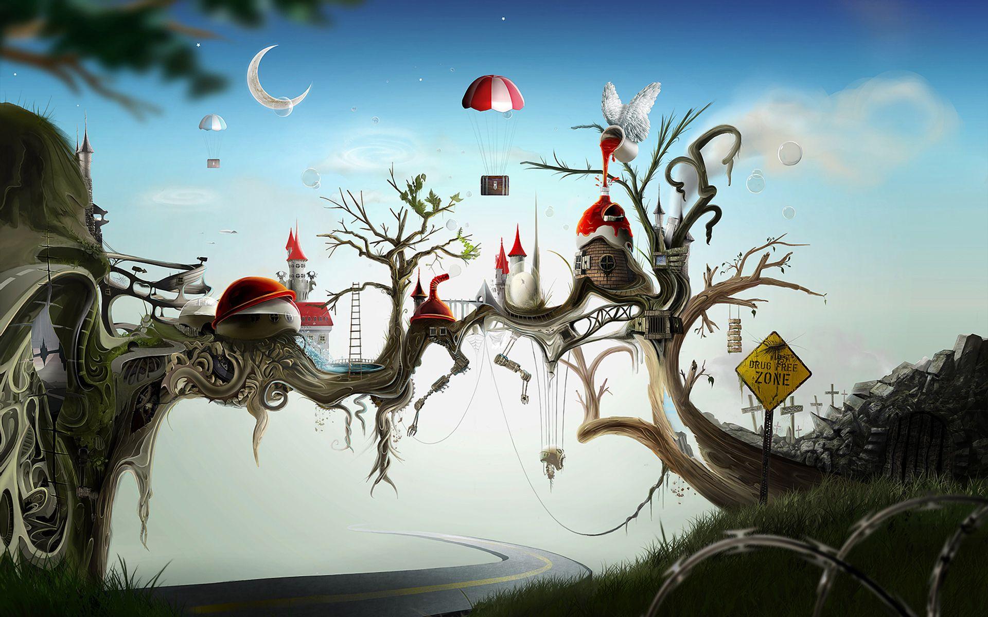1920x1200 Free download Surreal Computer Wallpaper Desktop Background 1920x1200 ID [1920x1200] for your Desktop, Mobile & Tablet. Explore Surreal Desktop Background. Dark Surreal Wallpaper, Surreal Wallpaper HD